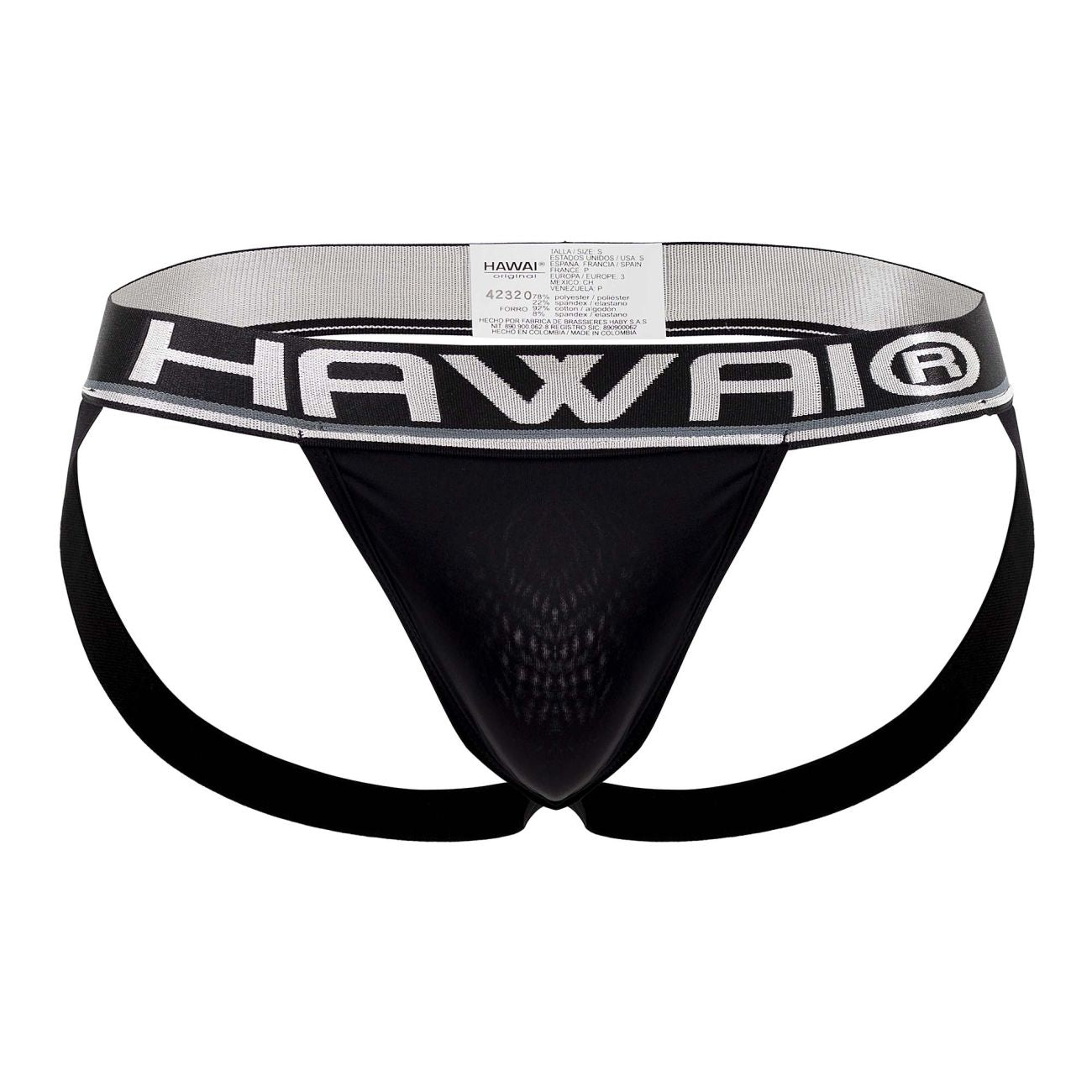 HAWAI 42337 Jockstrap de microfibra color negro