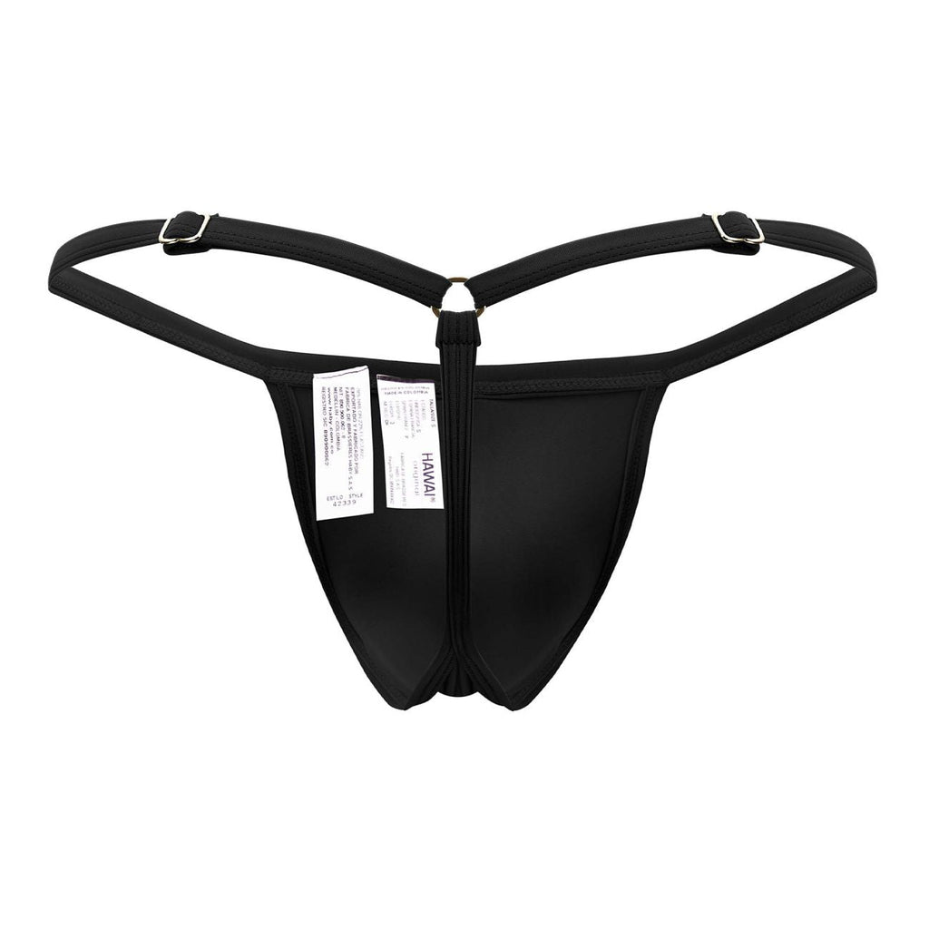HAWAI 42340 Mikrofaser-String Farbe Schwarz