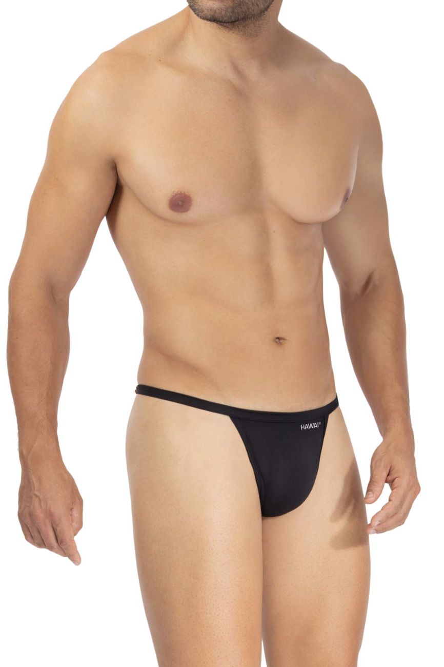 HAWAI 42340 Mikrofaser-String Farbe Schwarz