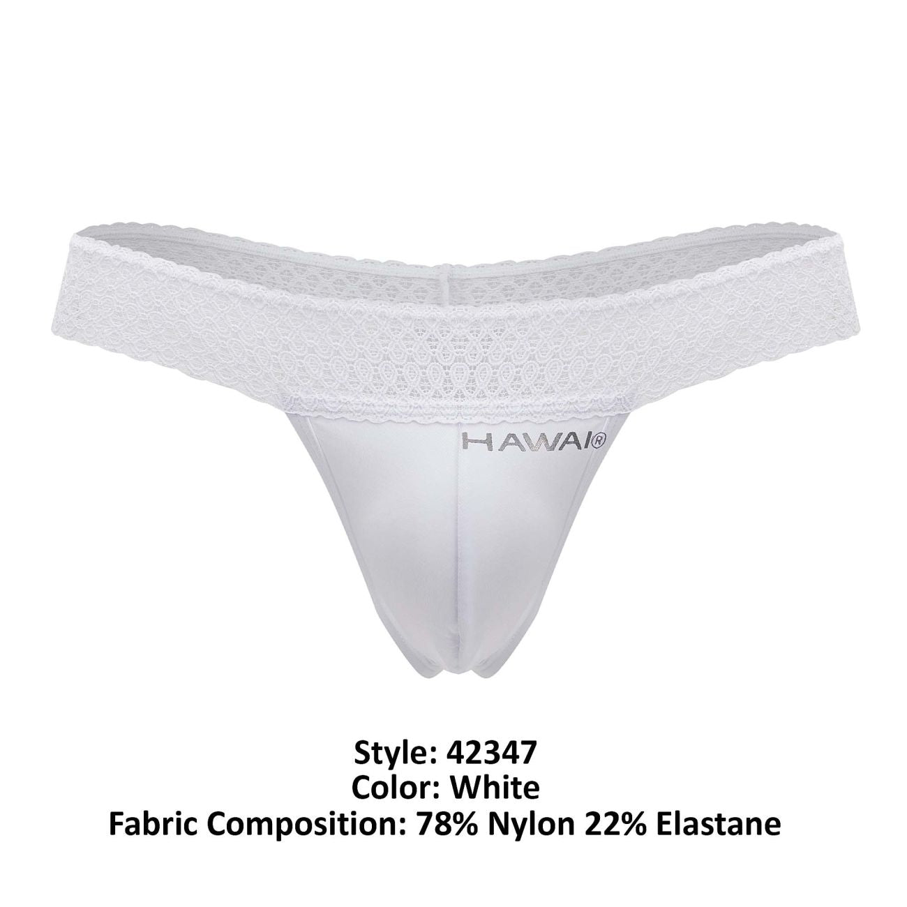 Tanga de microfibra HAWAI 42347 Color blanco