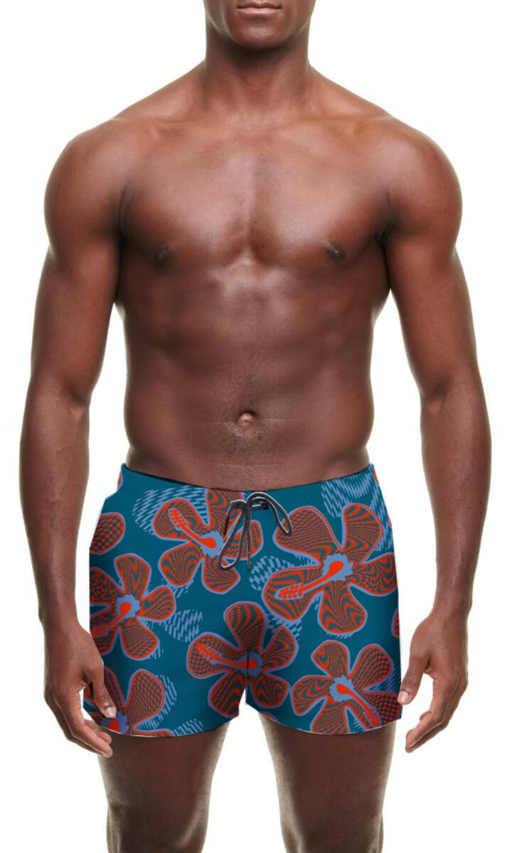 HIBISCUS FLORAL SWIM SHORT - DealByEthan.gay