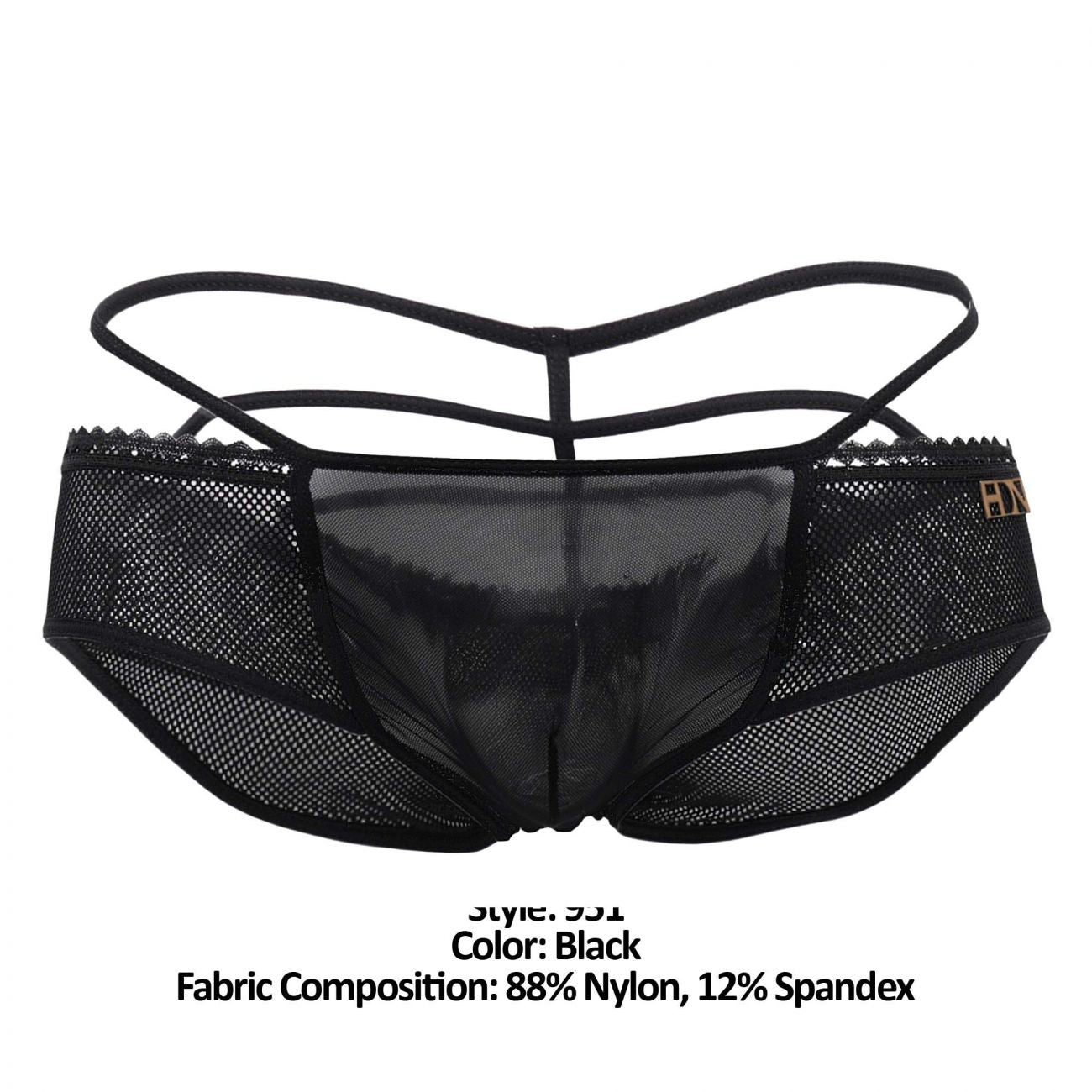 Bikini de malla Hidden 951 color negro