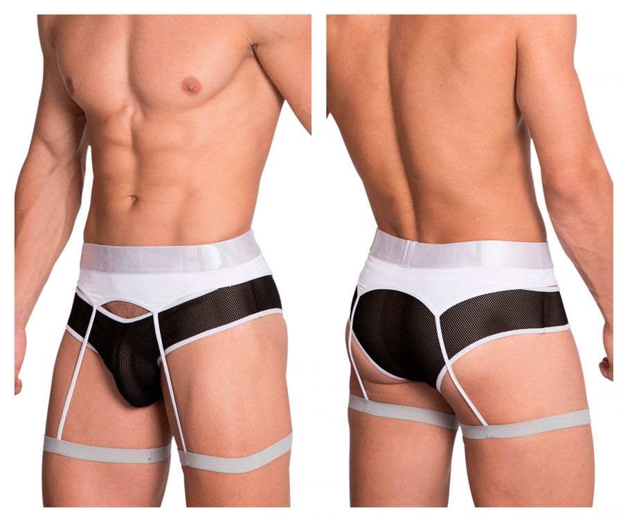 Hidden 953 Garterbelt Briefs Color White