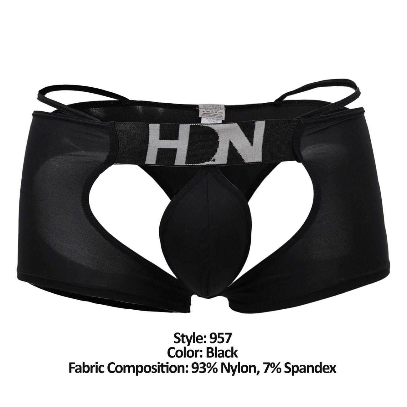 Hidden 957 Open Butt Trunk Farbe Schwarz