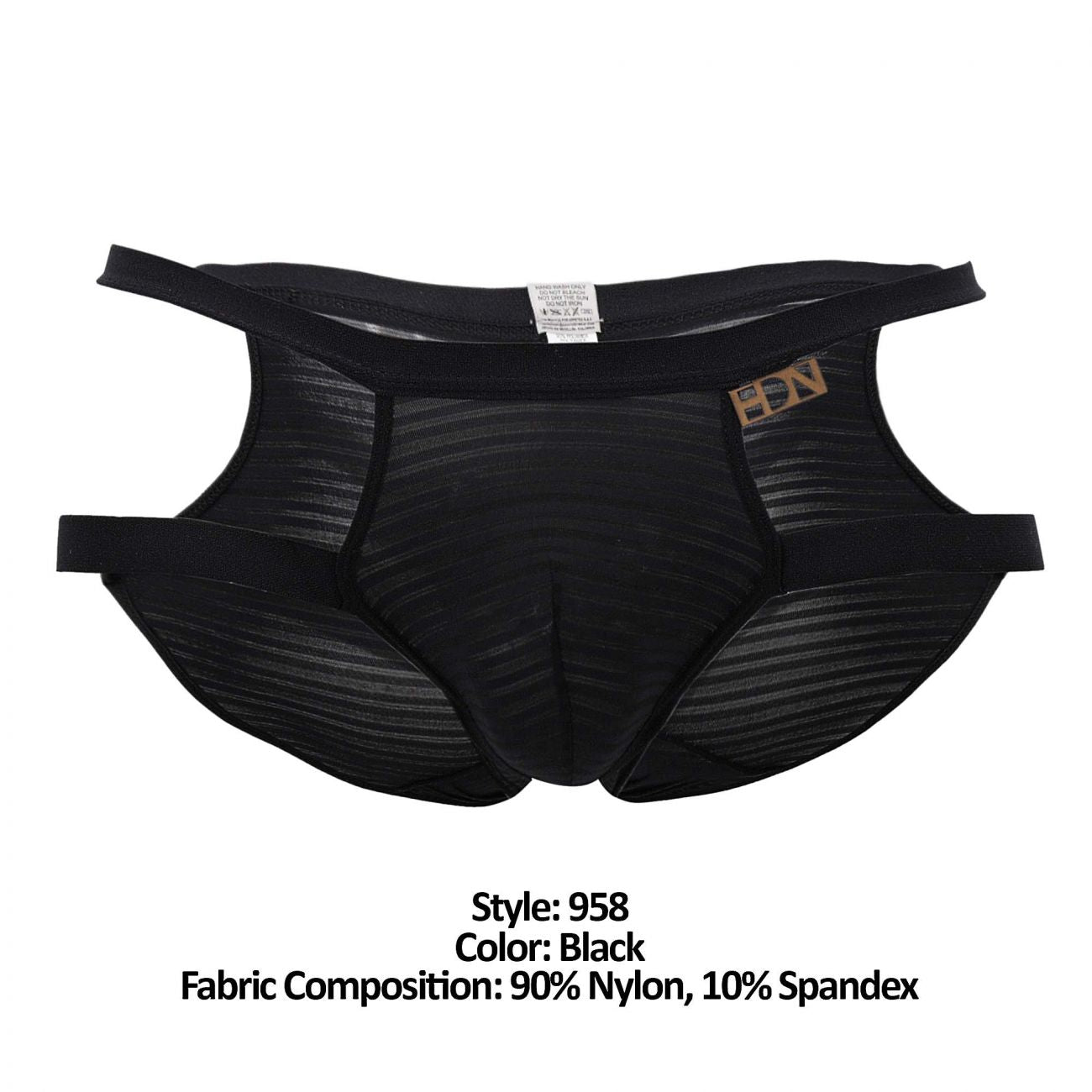 Hidden 958 Slip mit offener Seite, Farbe Schwarz