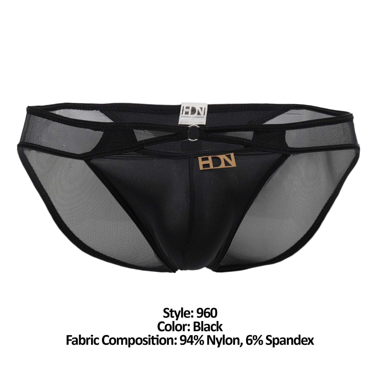 Hidden 960 Mesh Bikini-String Farbe Schwarz