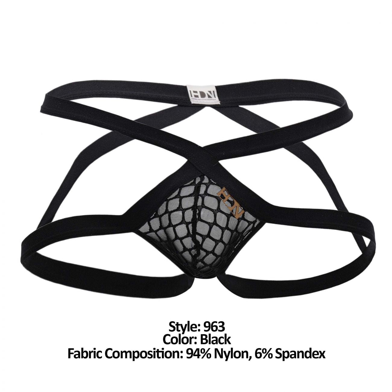 Hidden 963 Mesh Jockstrap Farbe Schwarz