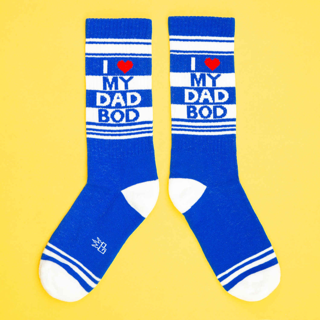 I ❤️ MY DAD BOD CREW SOCKS - DealByEthan.gay loves Gumball Poodle