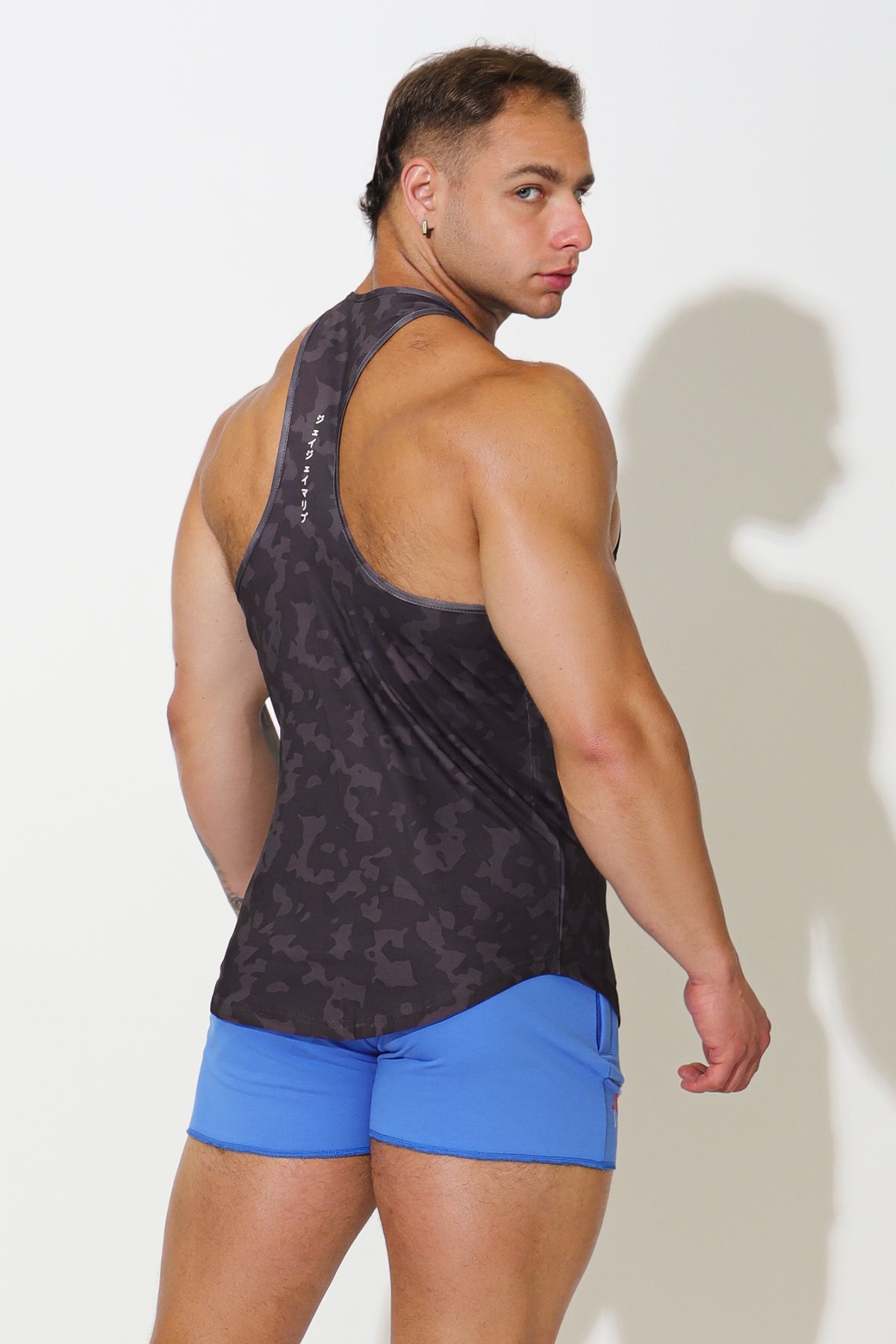 Feel Me Scoop Bottom Tank - Grey Camo - DealByEthan.gay