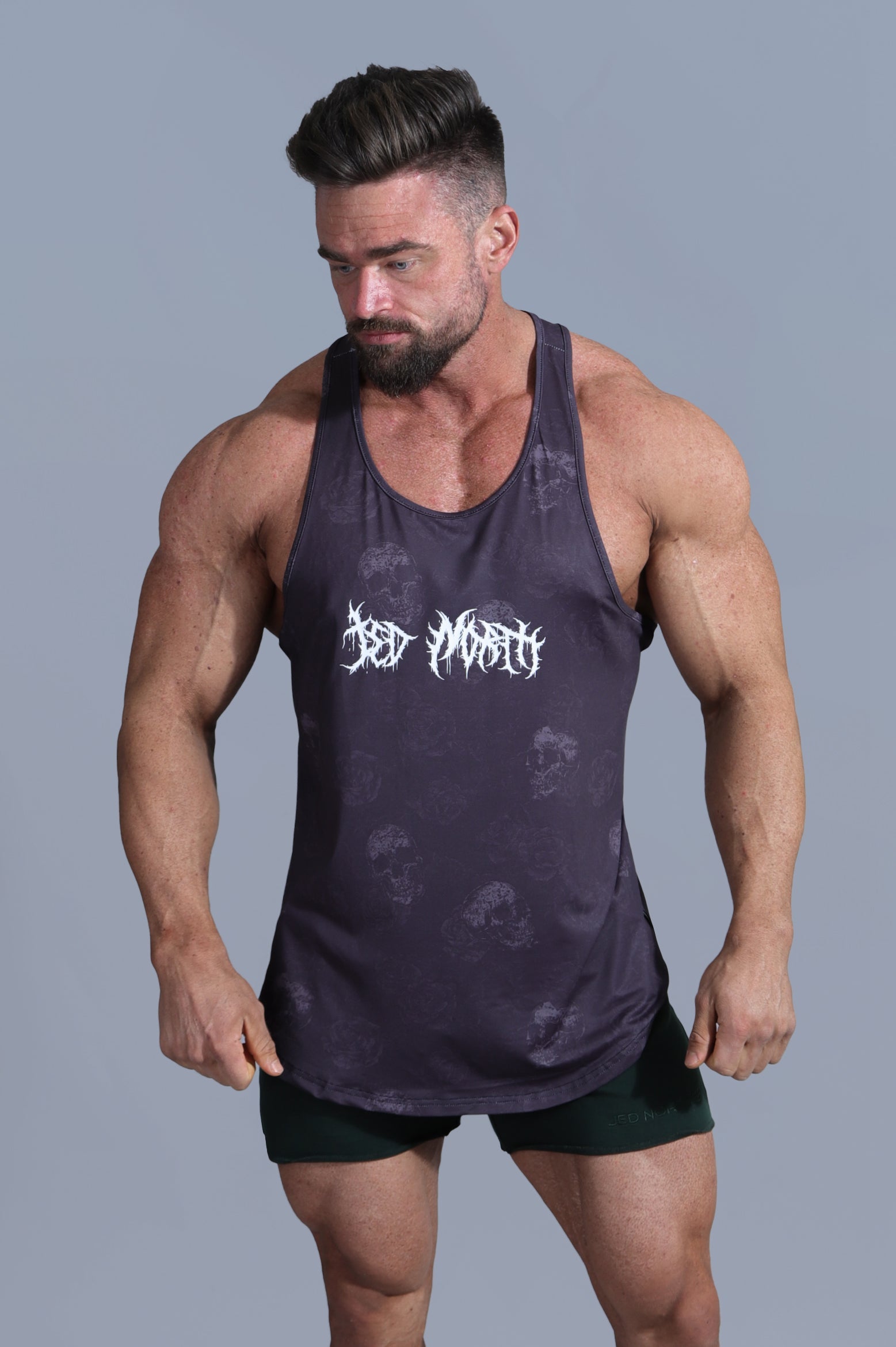 Graphic Muscle Stringer - Skulls & Roses