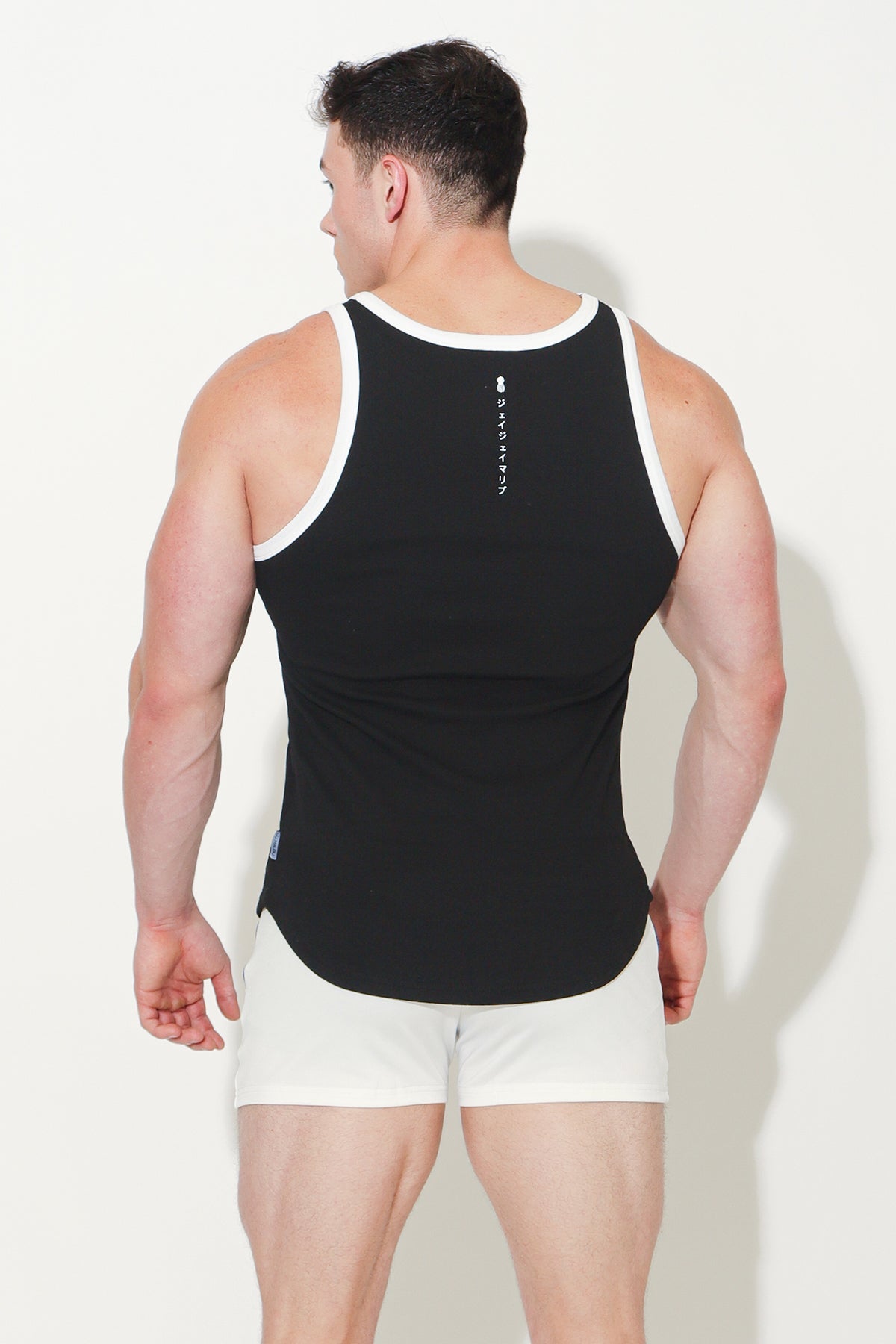 Muscle Fit Ribbed Tank - Malibu Black - DealByEthan.gay