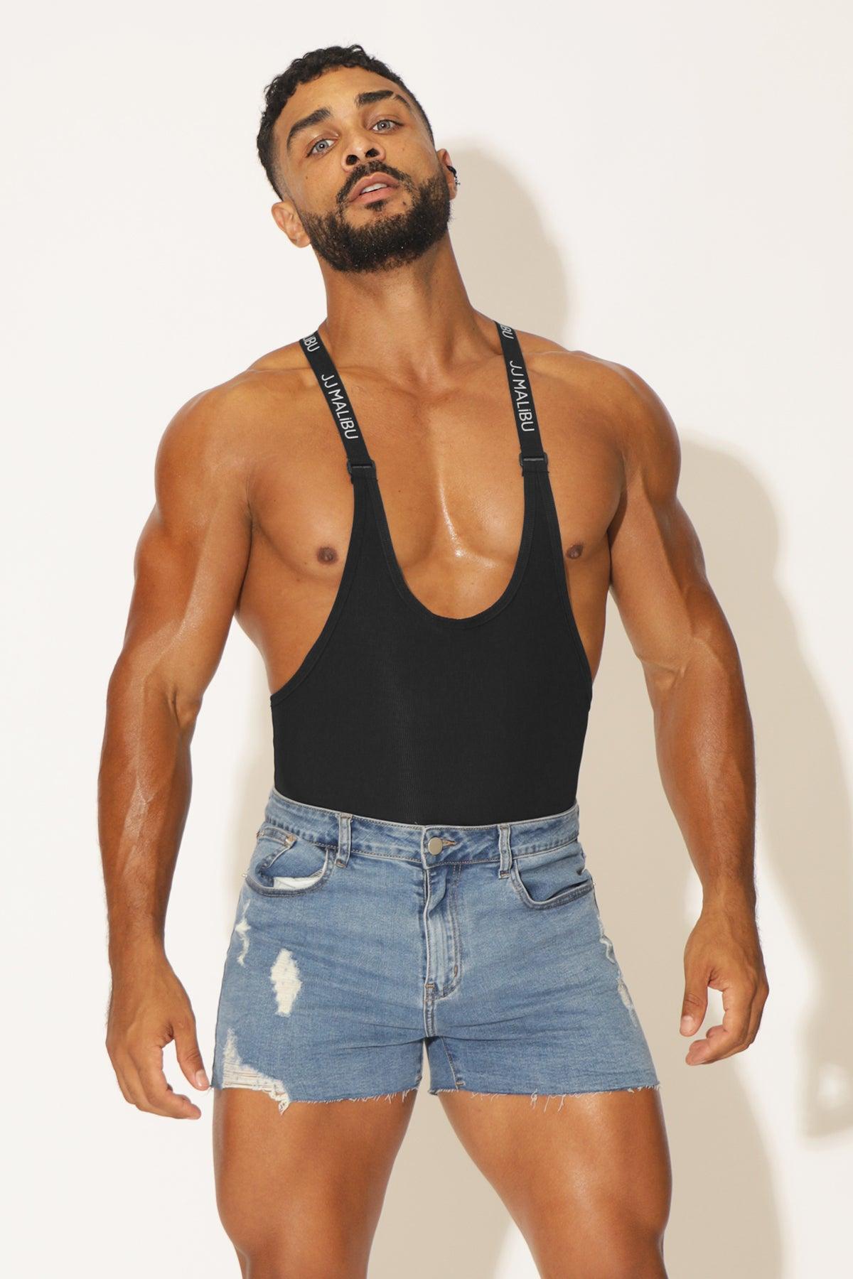 Wrestle Me Bodysuit - Black - DealByEthan.gay