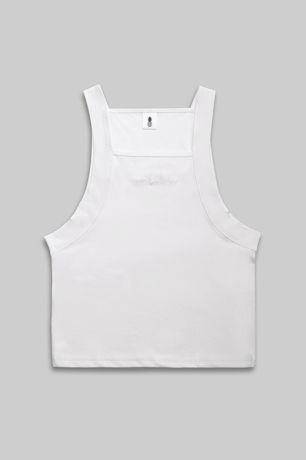 Over You Square Cut Tank - White - DealByEthan.gay