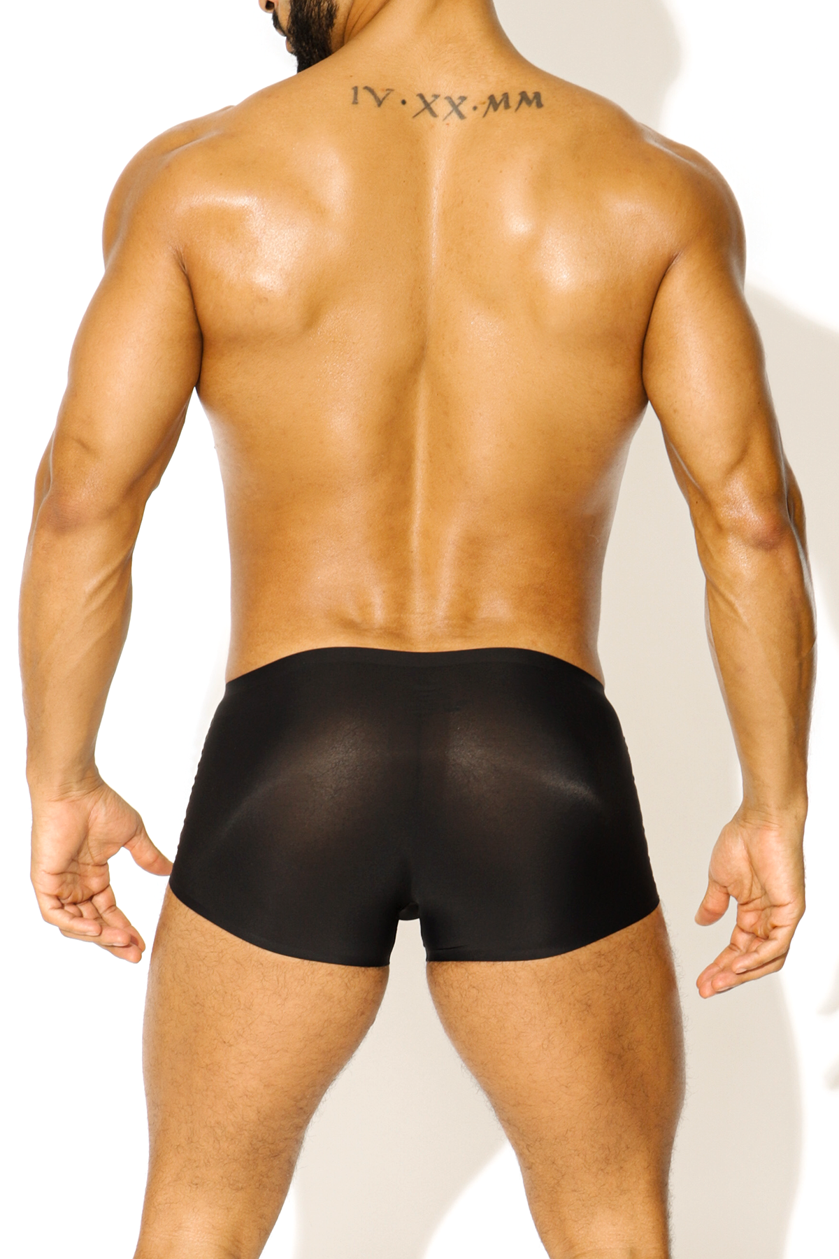 Come Over Silky Seamless Boxer Briefs - Black - DealByEthan.gay