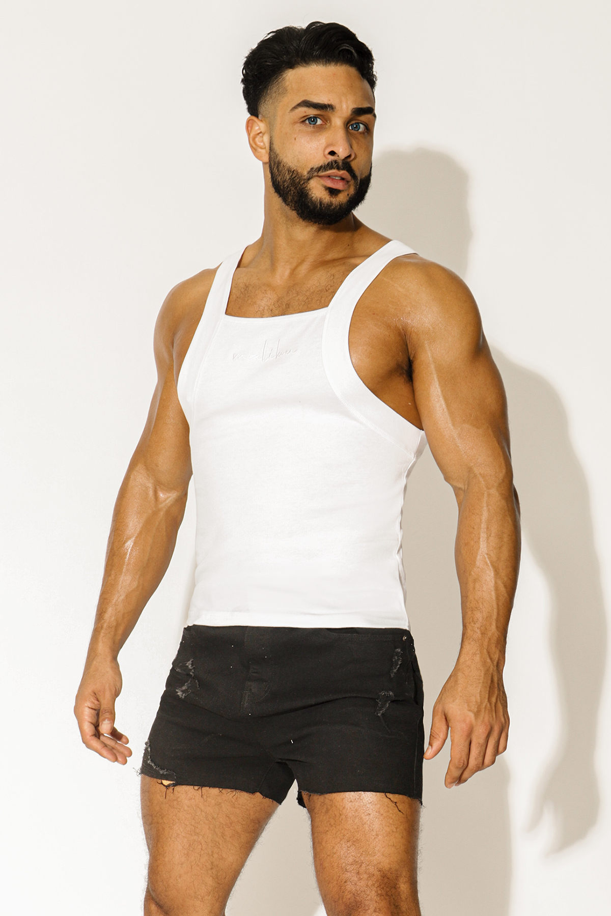 Over You Square Cut Tank - White - DealByEthan.gay