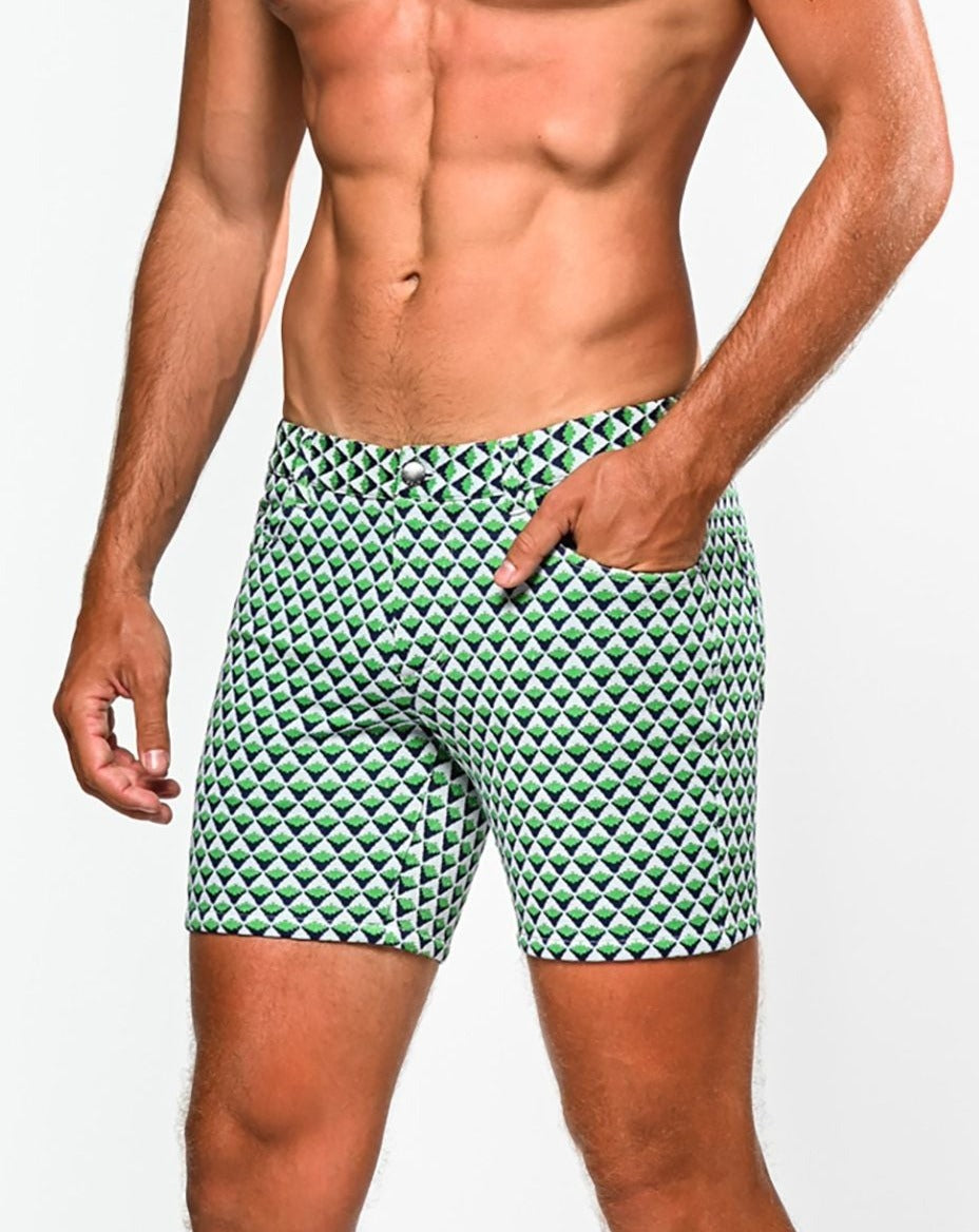 JACQUARD STRETCH KNIT SHORT - DealByEthan.gay loves ST33LE