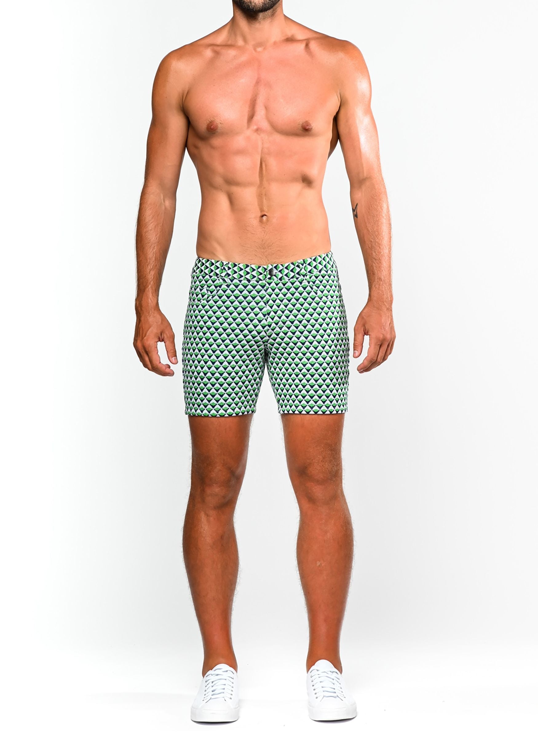 JACQUARD STRETCH KNIT SHORT - DealByEthan.gay loves ST33LE
