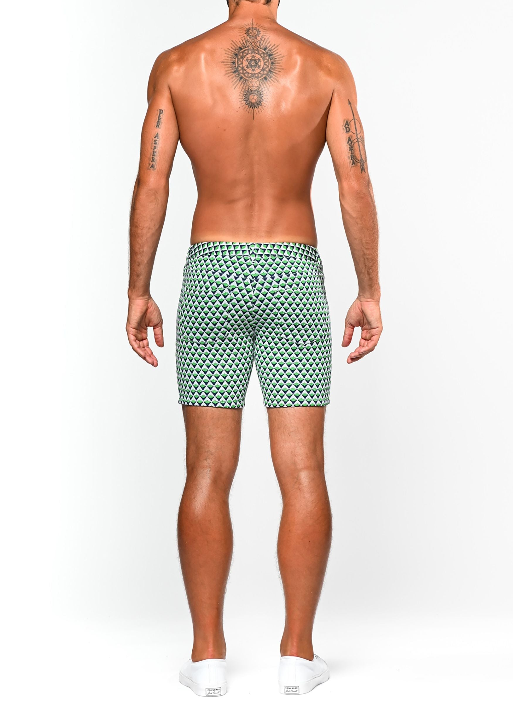 JACQUARD STRETCH KNIT SHORT - DealByEthan.gay loves ST33LE