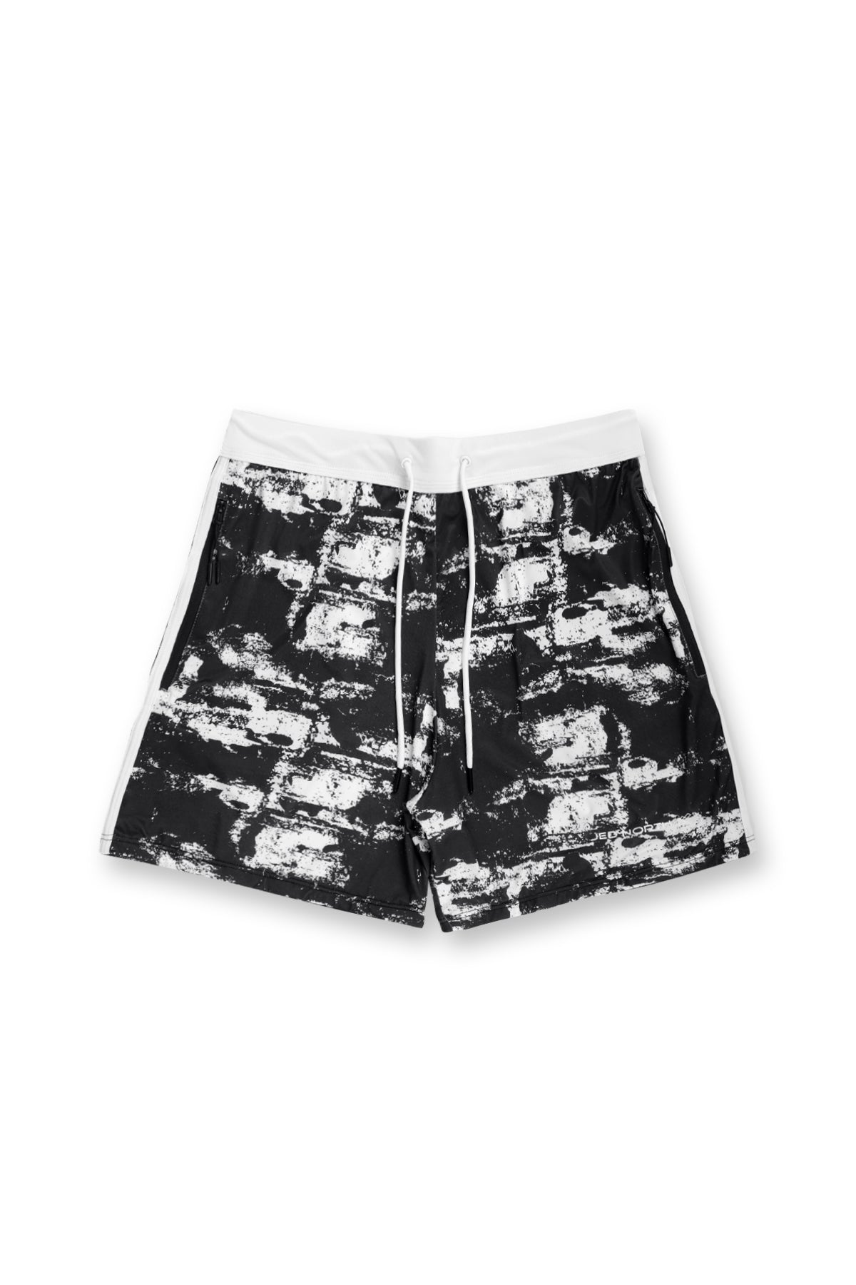 Ace Graphic Casual 5" Shorts 2.0 - Schwarzer Pinselstrich