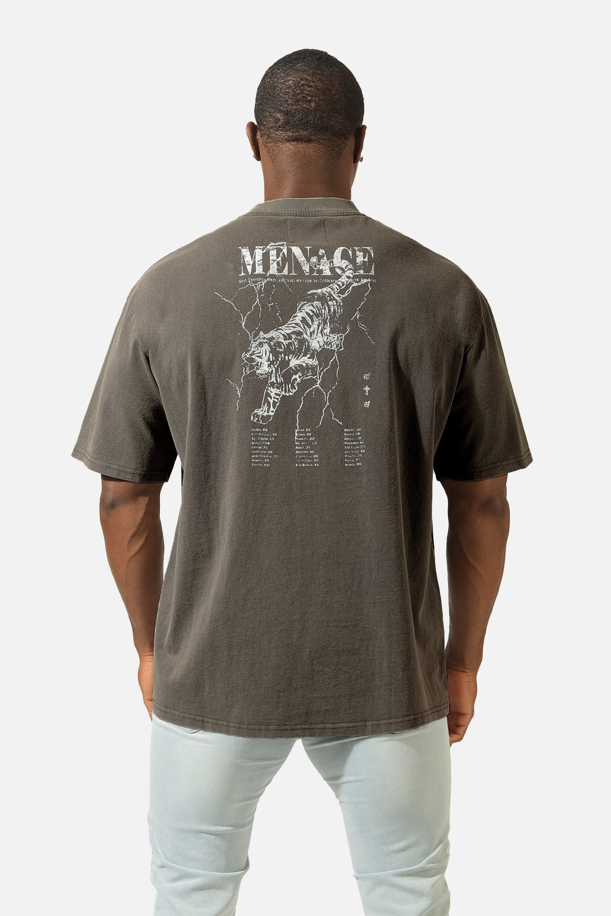 Camiseta vintage de gran tamaño: Electric Menace