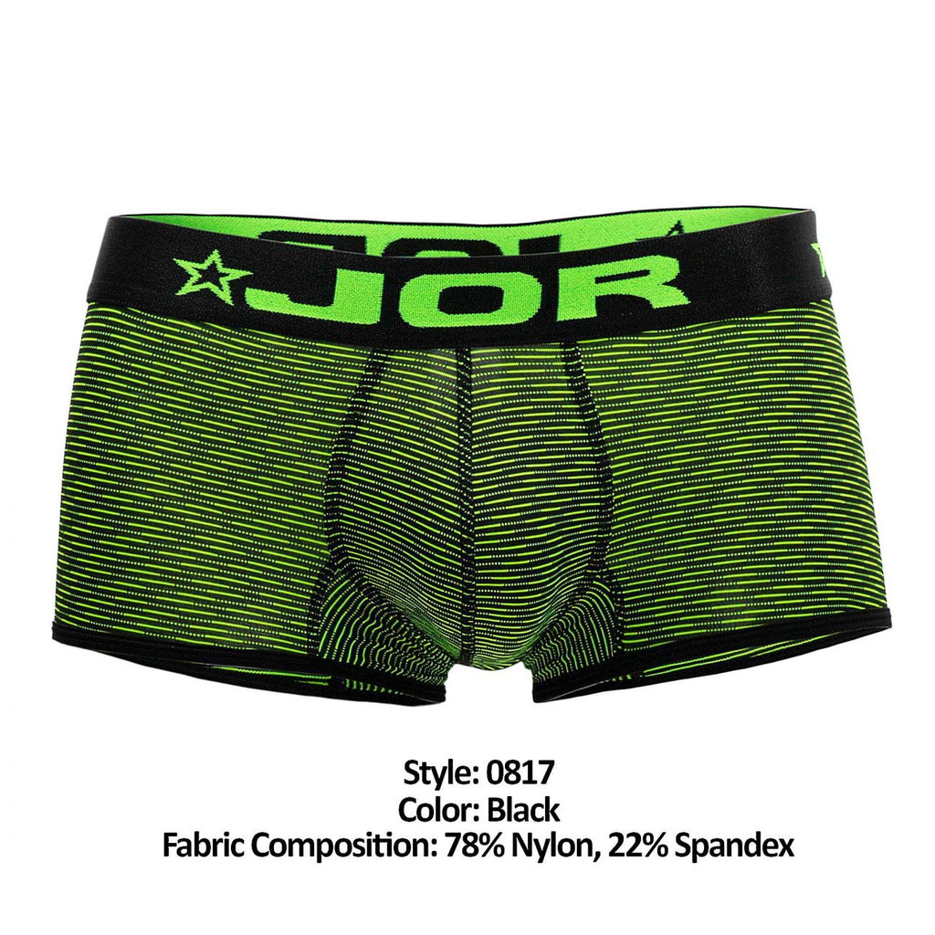 JOR 0817 Neon Boxer Briefs Color Black - DealByEthan.gay loves JOR