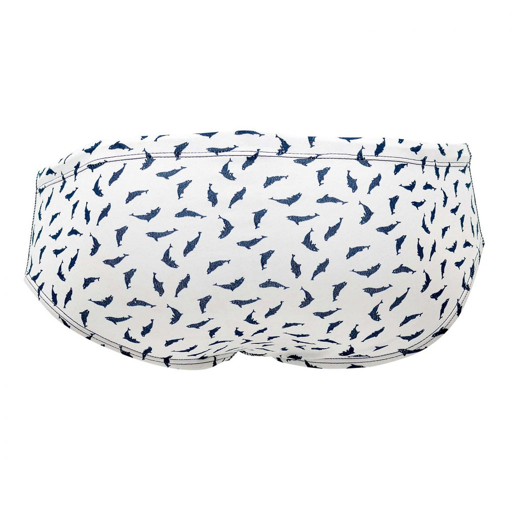 JOR 1006 Whales Briefs Color White - DealByEthan.gay loves JOR