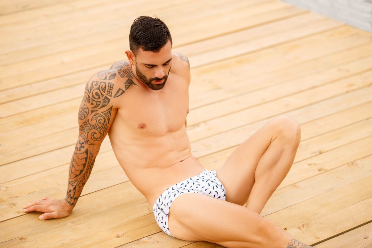 JOR 1006 Whales Briefs Color White - DealByEthan.gay loves JOR