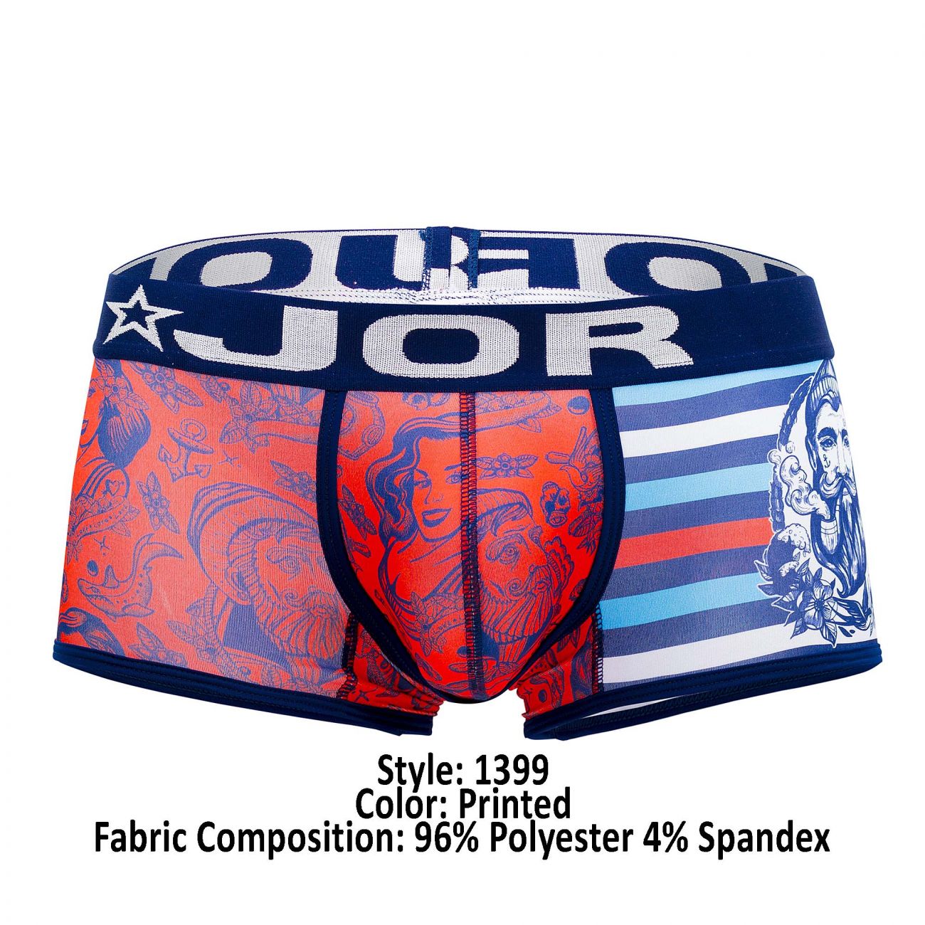 JOR 1399 Sailor Trunks Color Printed - DealByEthan.gay loves JOR