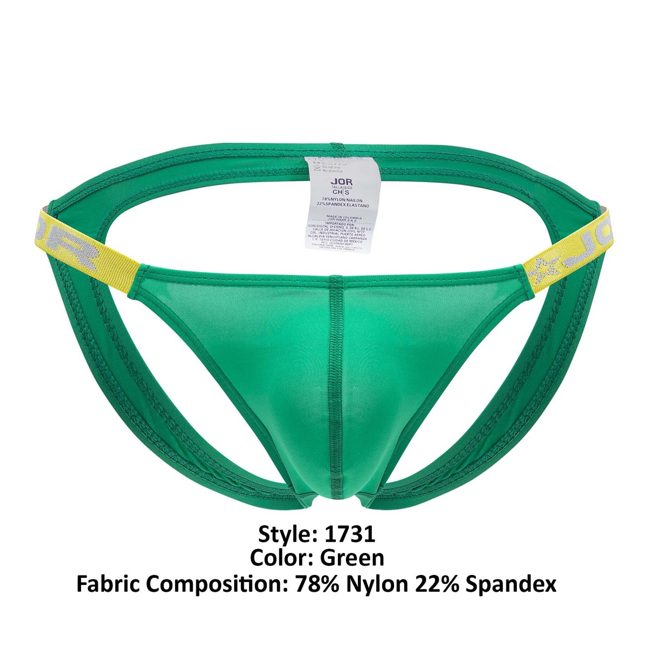 JOR 1731 Dante Jockstrap Color Green - DealByEthan.gay loves JOR