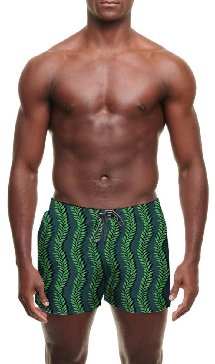 LEAFY VINES SWIM SHORT - DealByEthan.gay