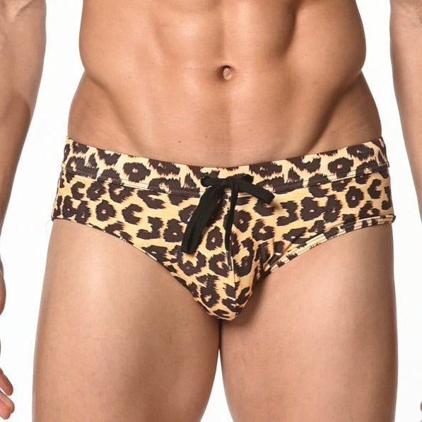 LEOPARD FREESTYLE SWIM BRIEF - DealByEthan.gay loves ST33LE