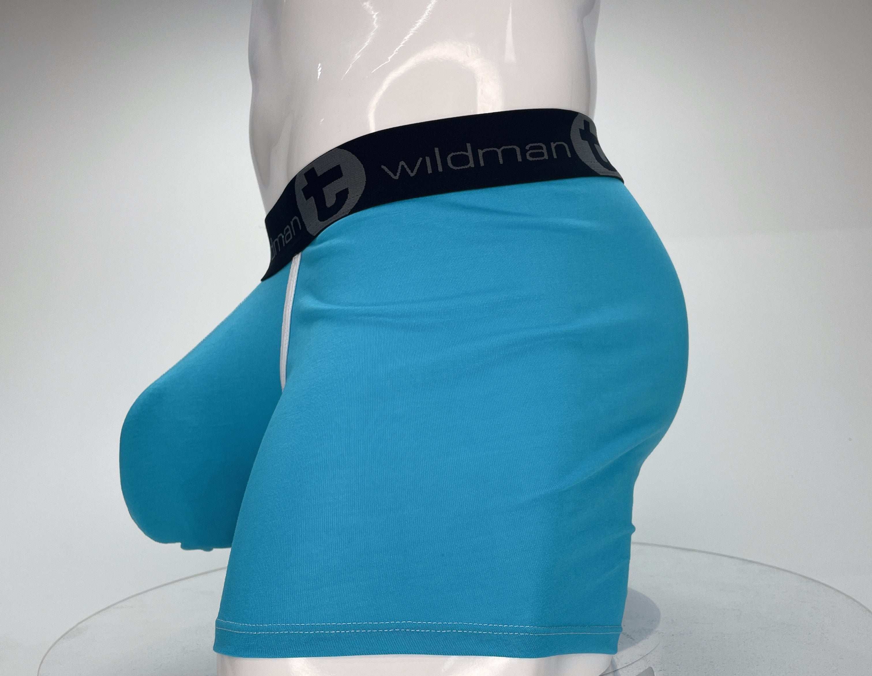 WildmanT Modal Monster Cock 5" Inseam Boxer Brief Baby Blue - DealByEthan.gay