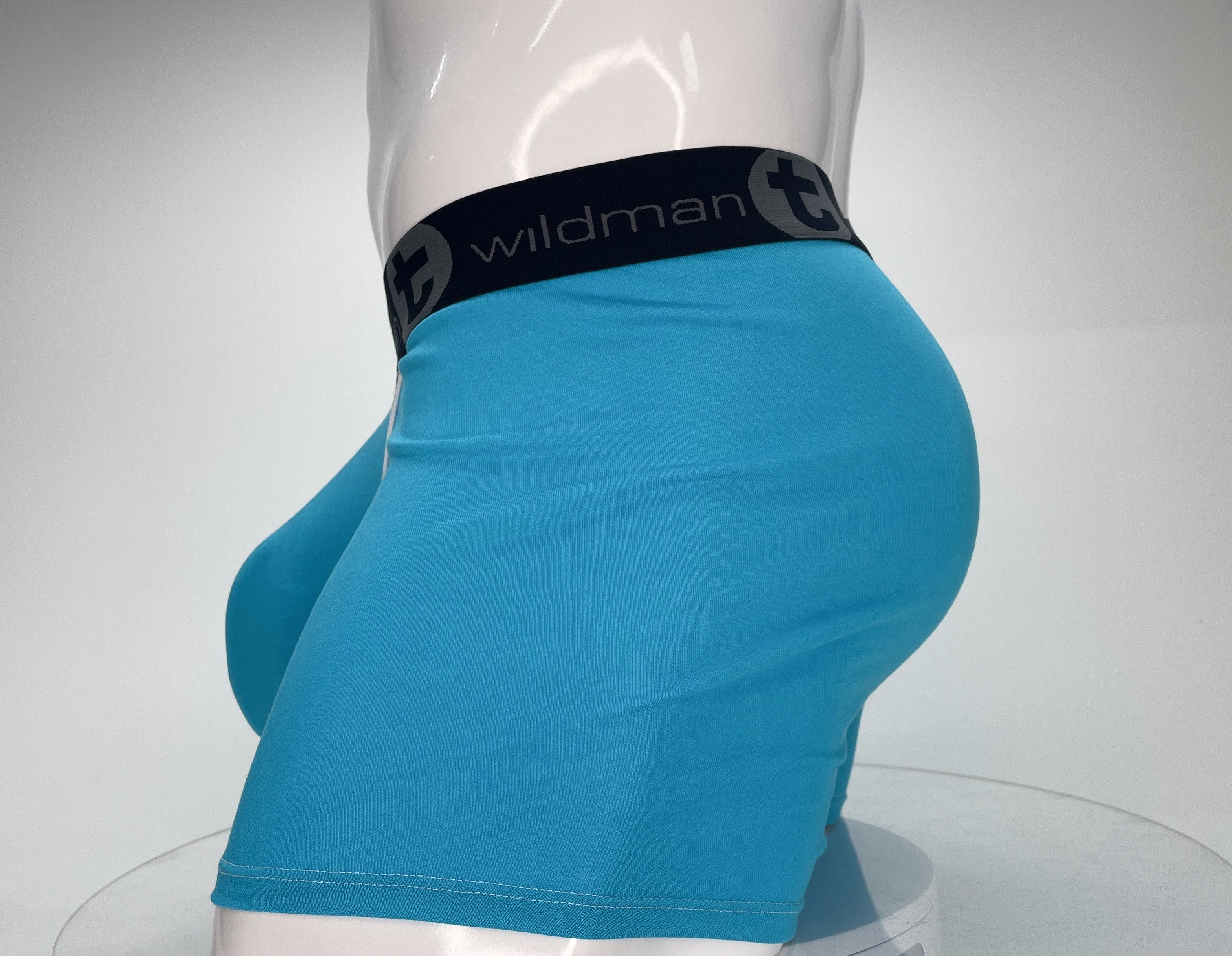 WildmanT Modal Monster Cock 5" Inseam Boxer Brief Baby Blue - DealByEthan.gay