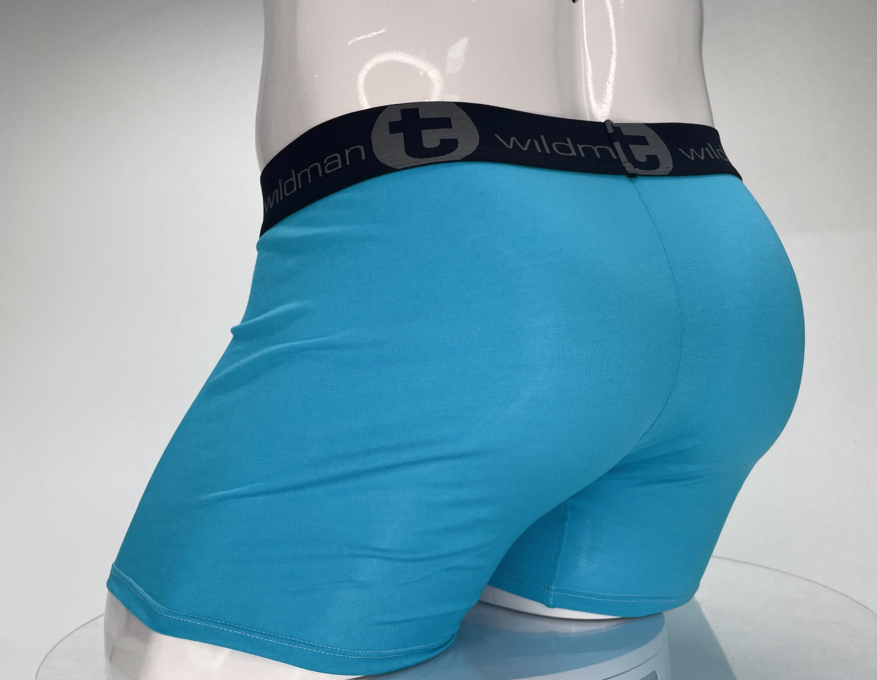 WildmanT Modal Monster Cock 5" Inseam Boxer Brief Baby Blue - DealByEthan.gay