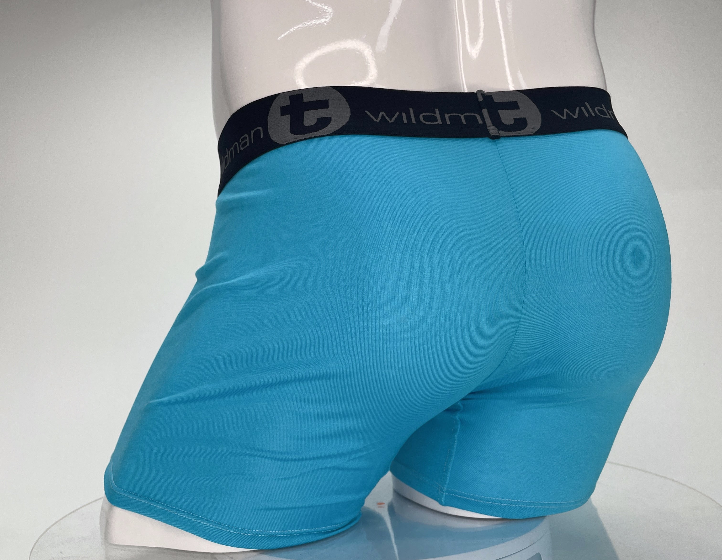 WildmanT Modal Monster Cock 5" Inseam Boxer Brief Baby Blue - DealByEthan.gay