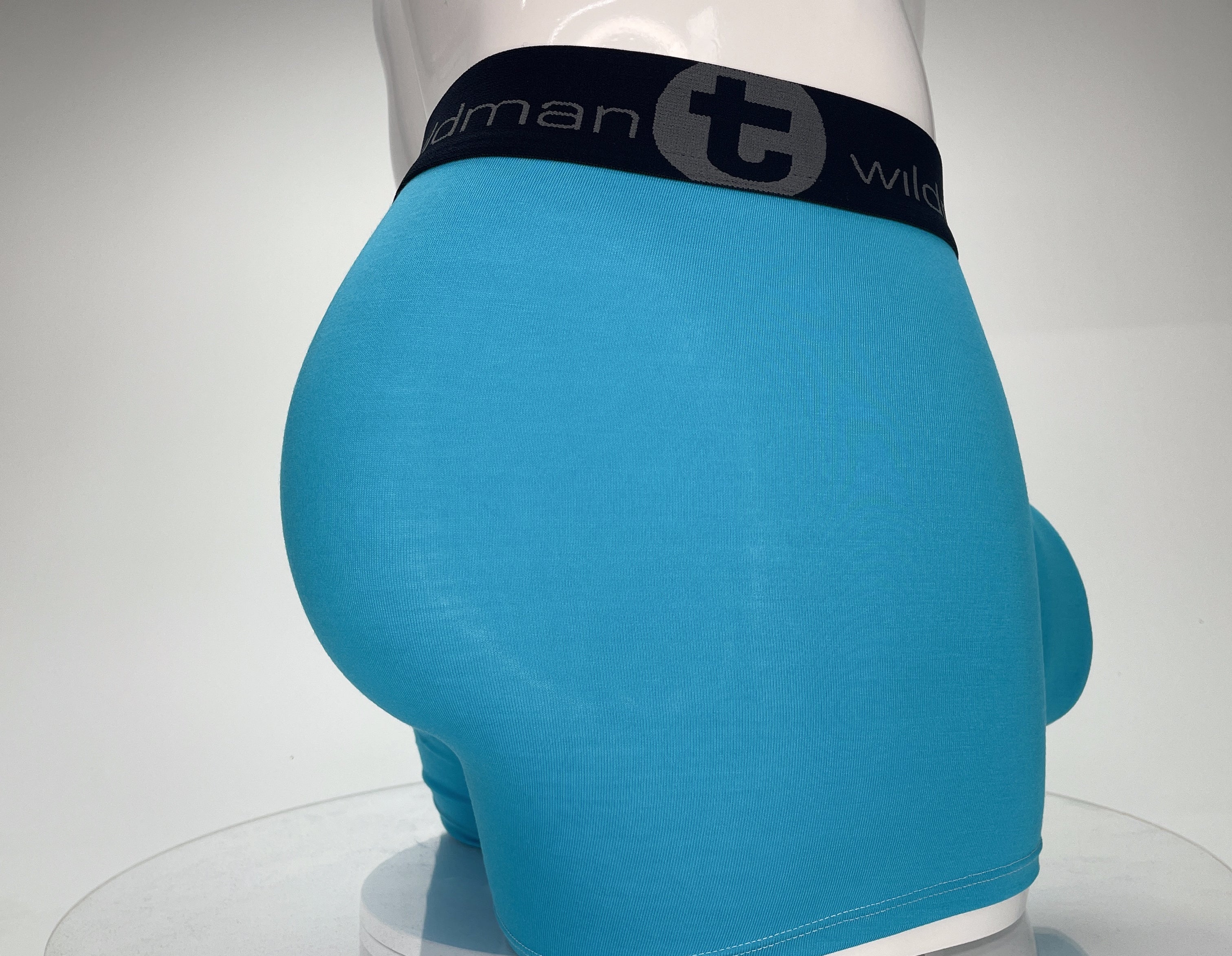 WildmanT Modal Monster Cock 5" Inseam Boxer Brief Baby Blue - DealByEthan.gay