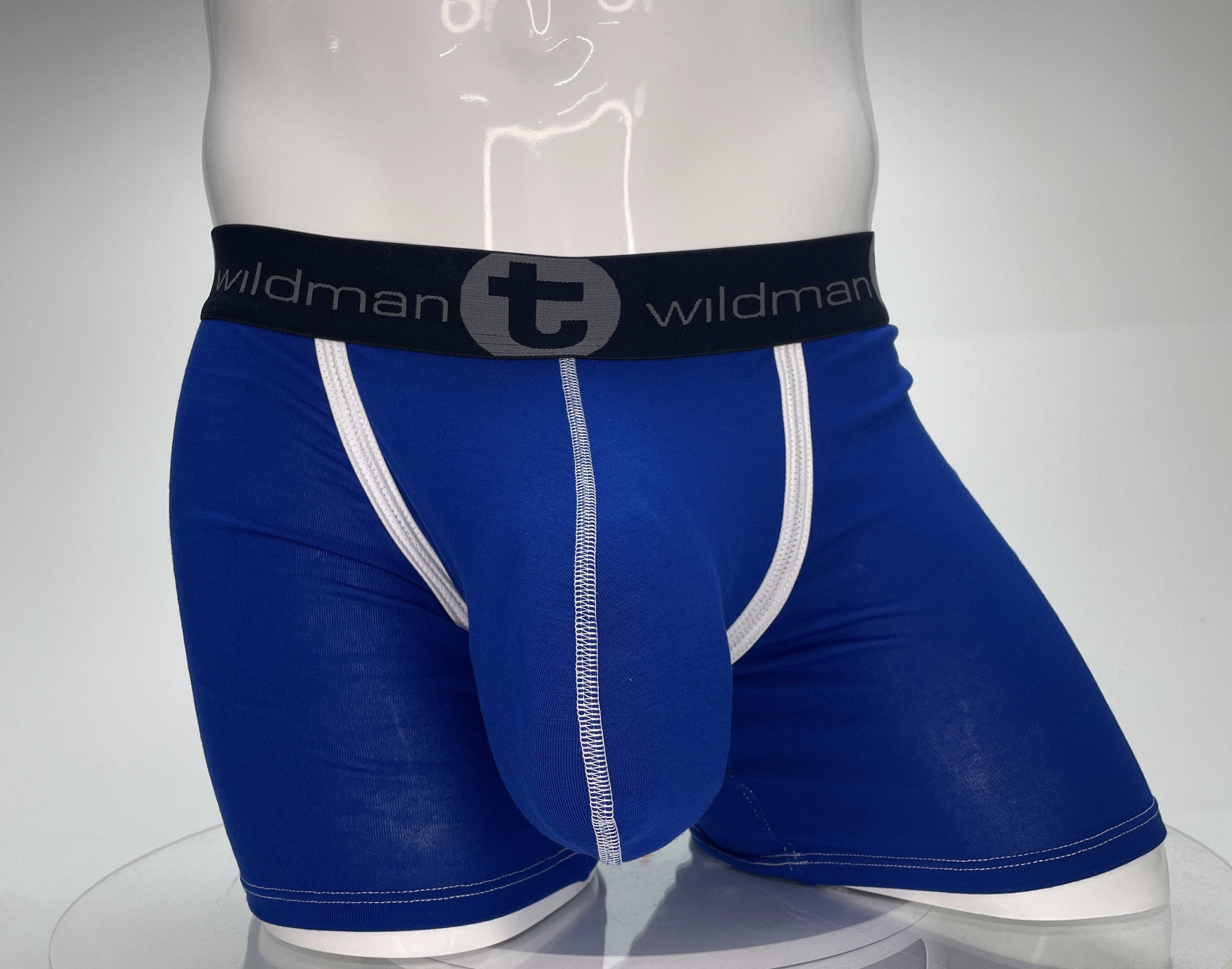 WildmanT Modal Monster Cock 5" Inseam Boxer Brief Royal Blue - DealByEthan.gay