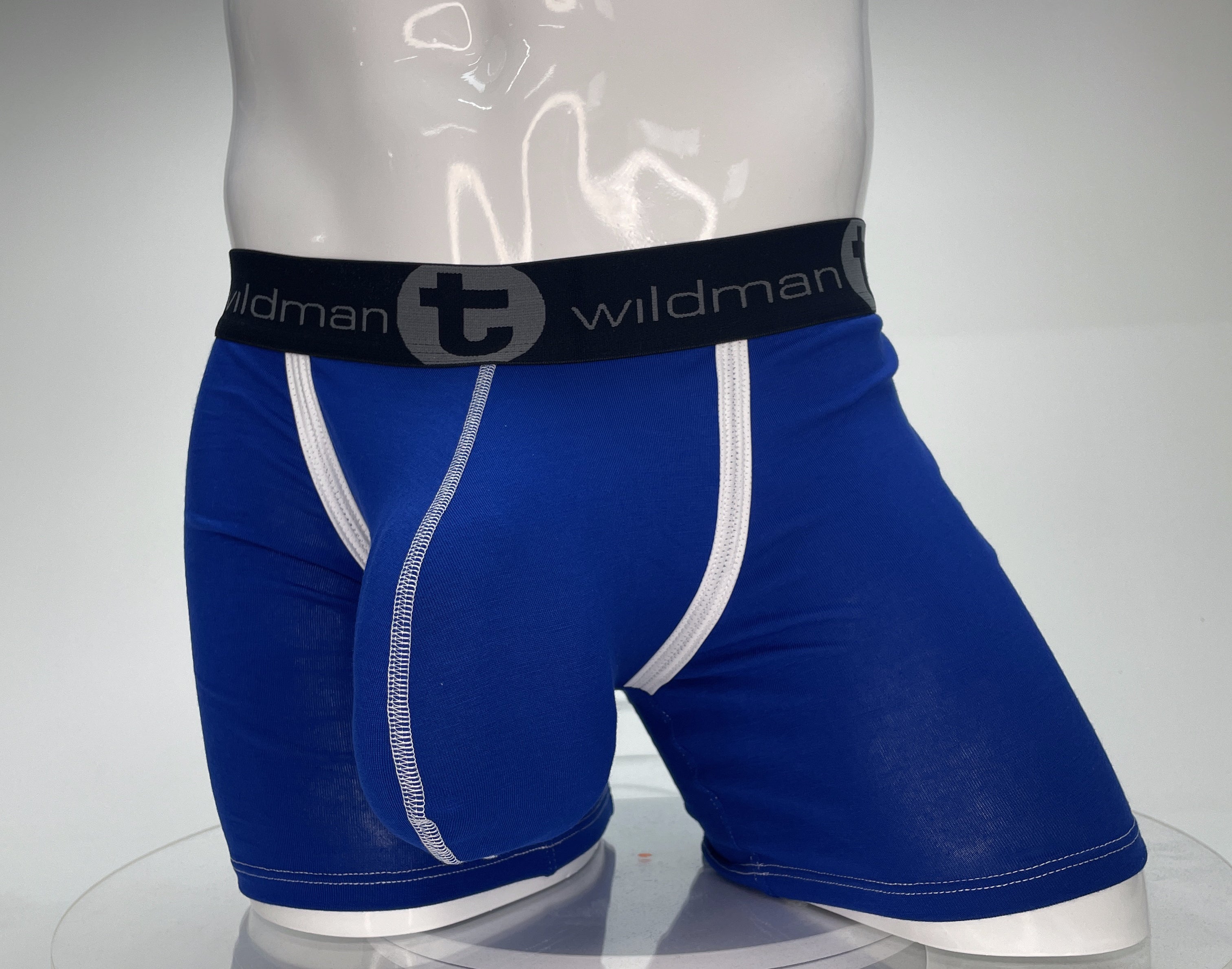 WildmanT Modal Monster Cock 5" Inseam Boxer Brief Royal Blue - DealByEthan.gay