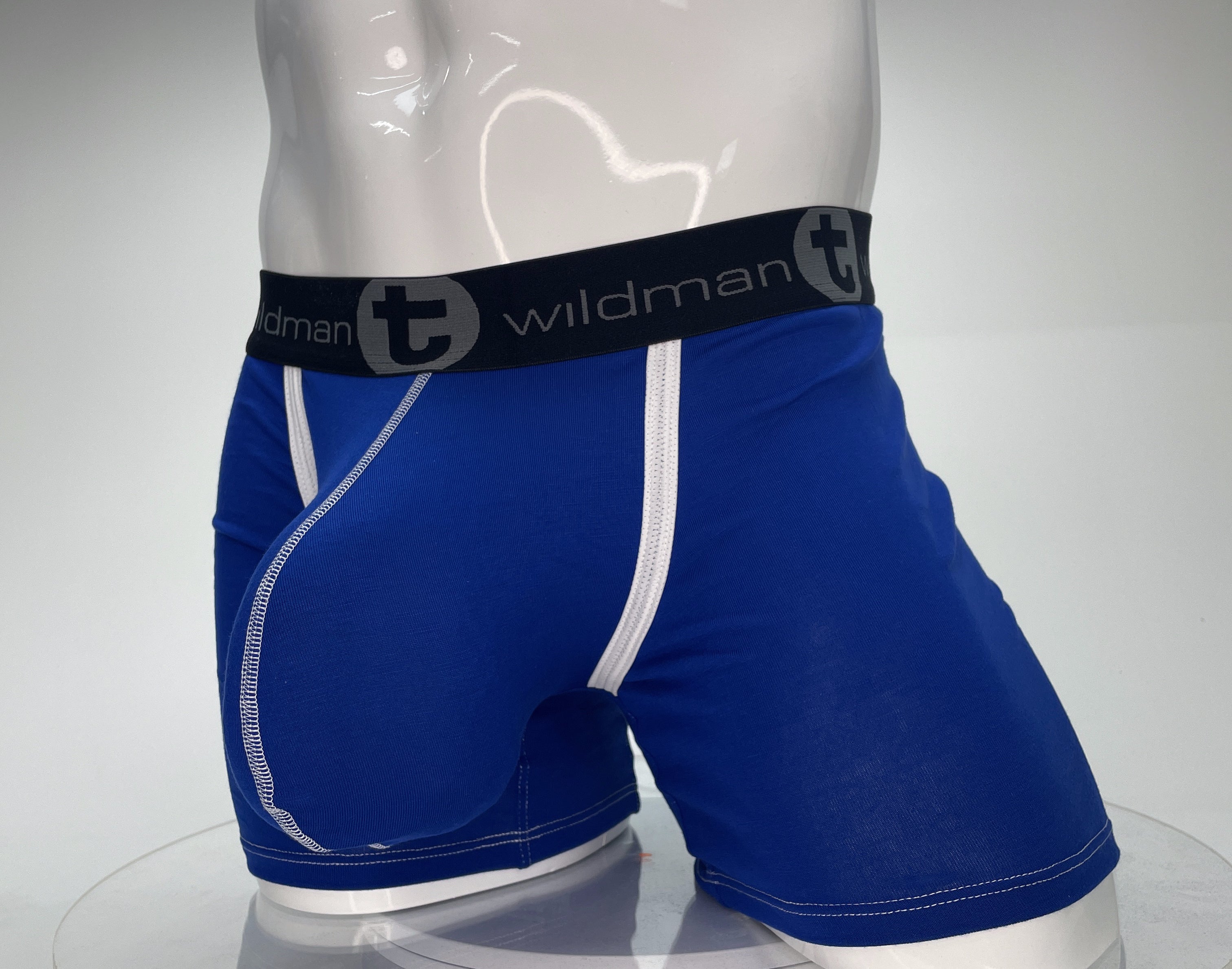 WildmanT Modal Monster Cock 5" Inseam Boxer Brief Royal Blue - DealByEthan.gay