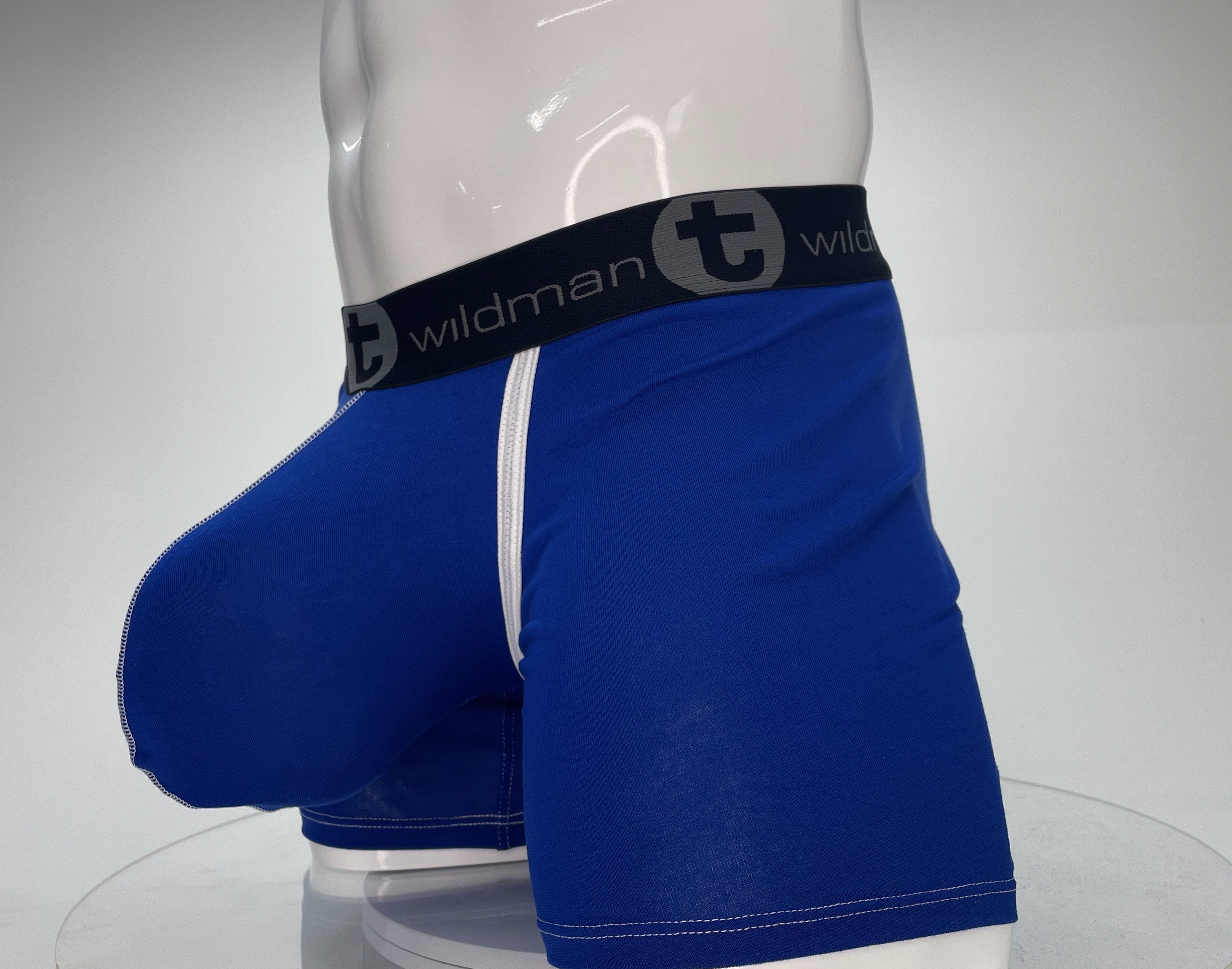 WildmanT Modal Monster Cock 5" Inseam Boxer Brief Royal Blue - DealByEthan.gay