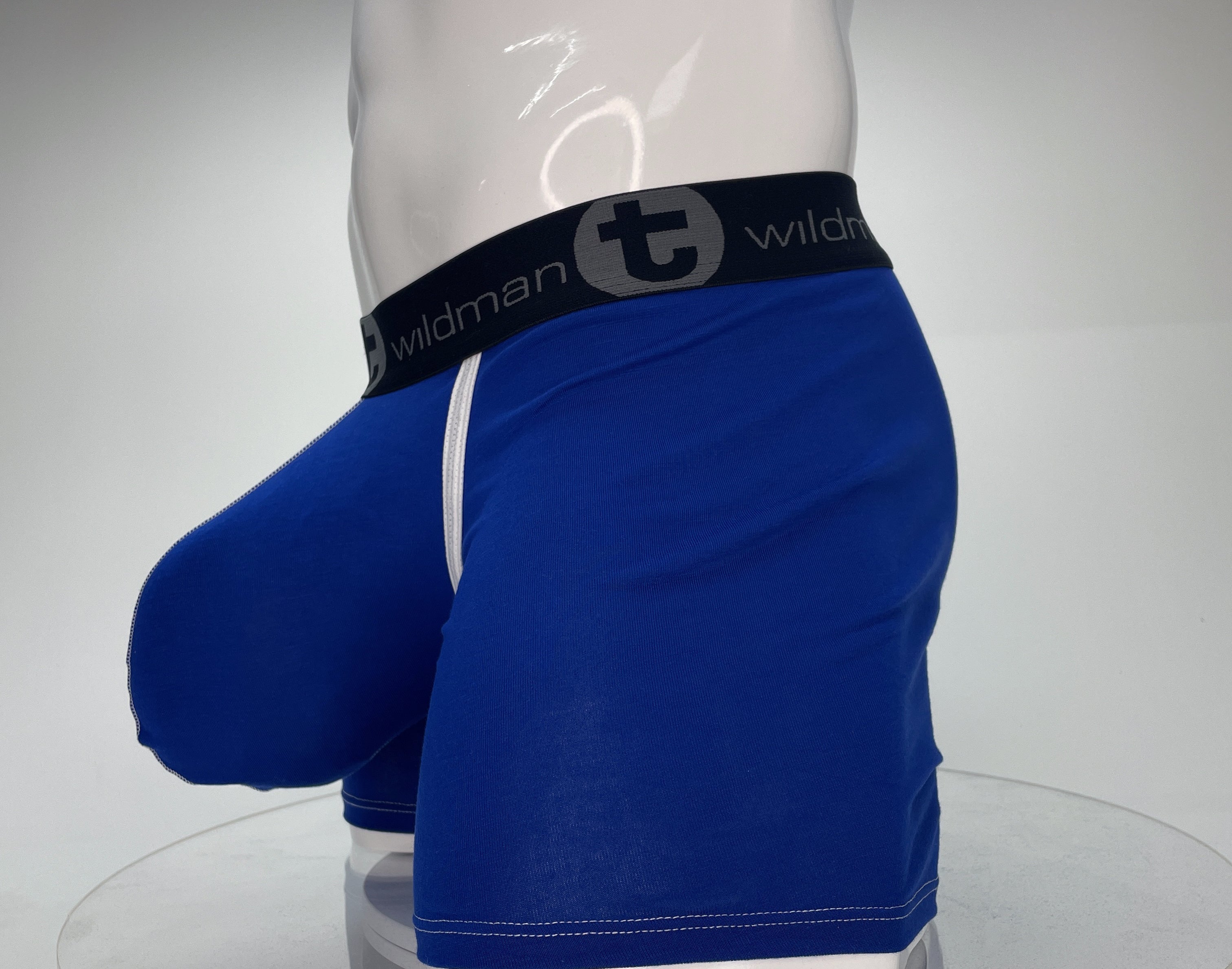 WildmanT Modal Monster Cock 5" Inseam Boxer Brief Royal Blue - DealByEthan.gay