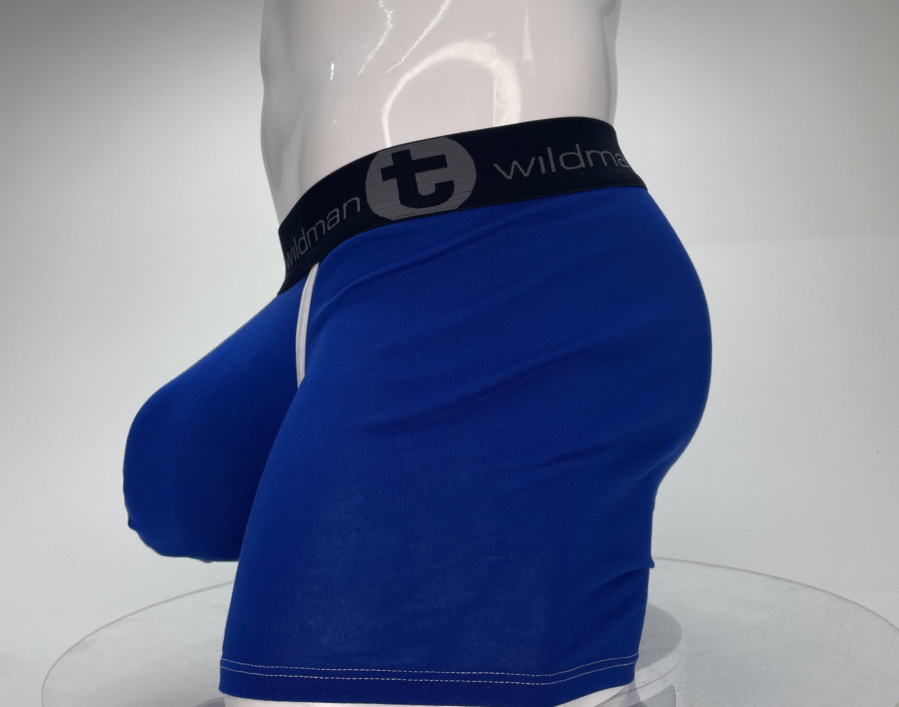 WildmanT Modal Monster Cock 5" Inseam Boxer Brief Royal Blue - DealByEthan.gay