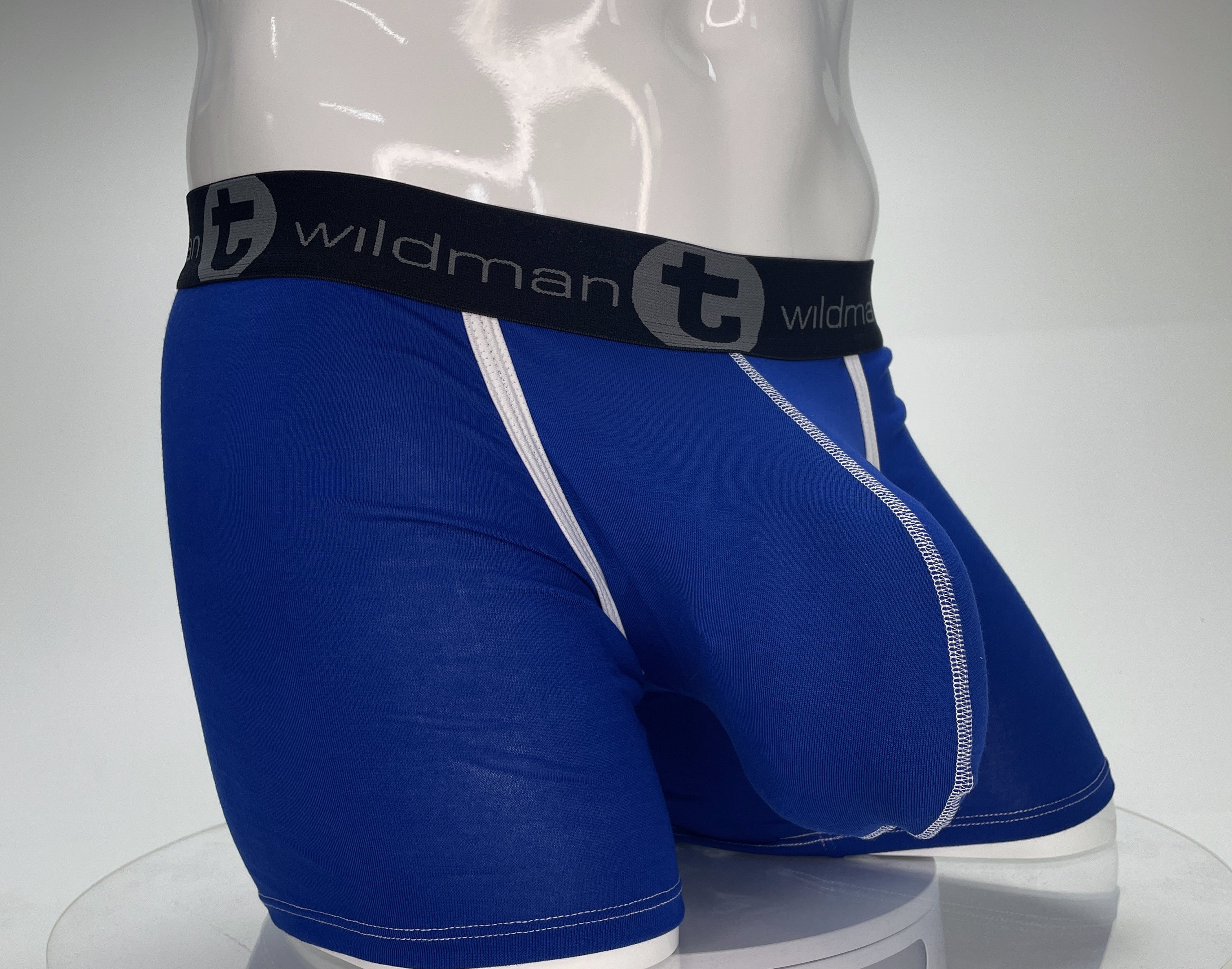 WildmanT Modal Monster Cock 5" Inseam Boxer Brief Royal Blue - DealByEthan.gay