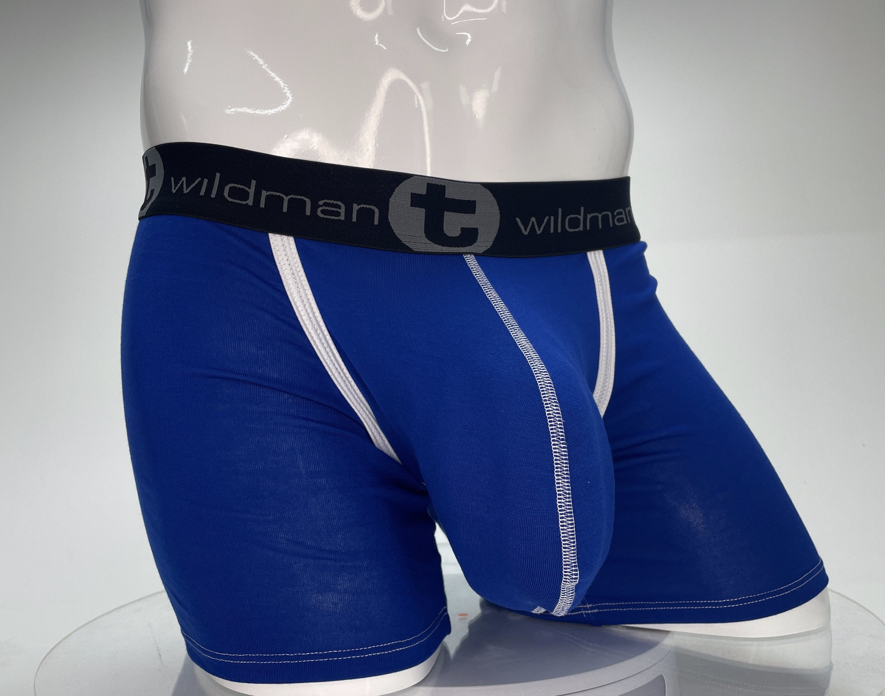 WildmanT Modal Monster Cock 5" Inseam Boxer Brief Royal Blue - DealByEthan.gay