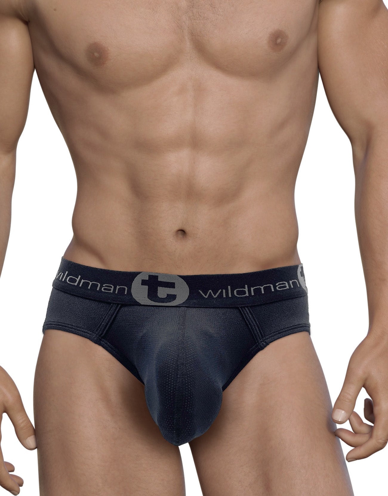 WildmanT Mesh Big Boy Pouch Brief Black - DealByEthan.gay