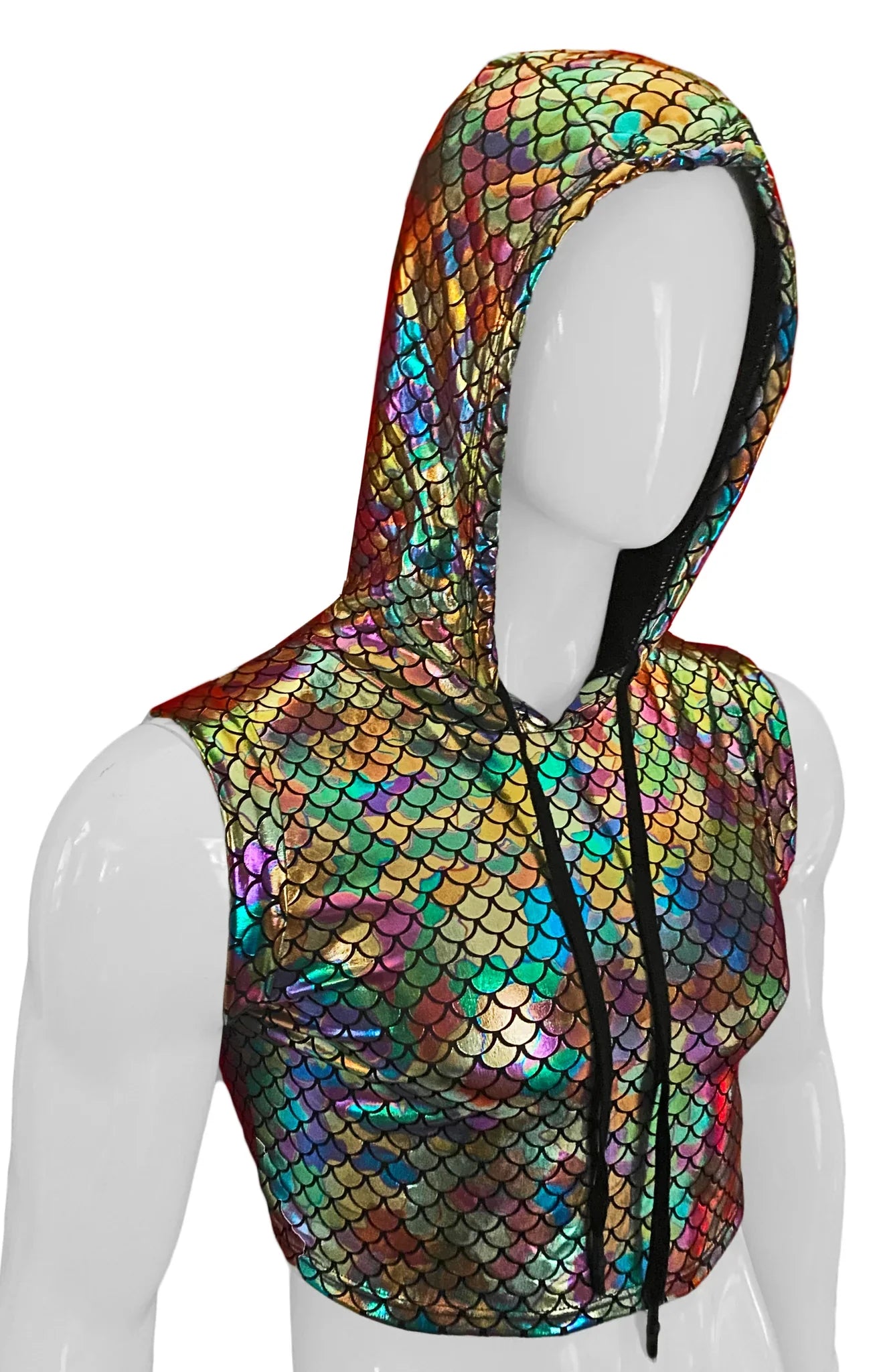 MERMAN HOODED CROP TANK - DealByEthan.gay loves KNOBS