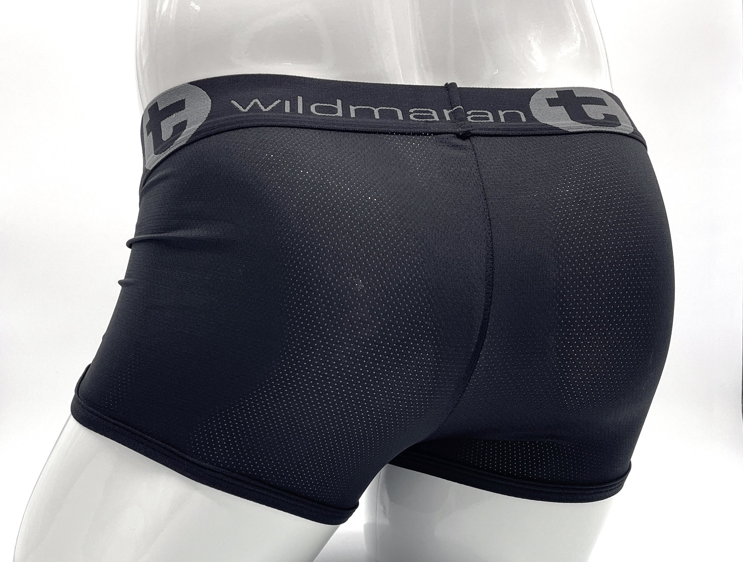 WildmanT Big Boy Mesh Pouch Boxer Brief Black - DealByEthan.gay