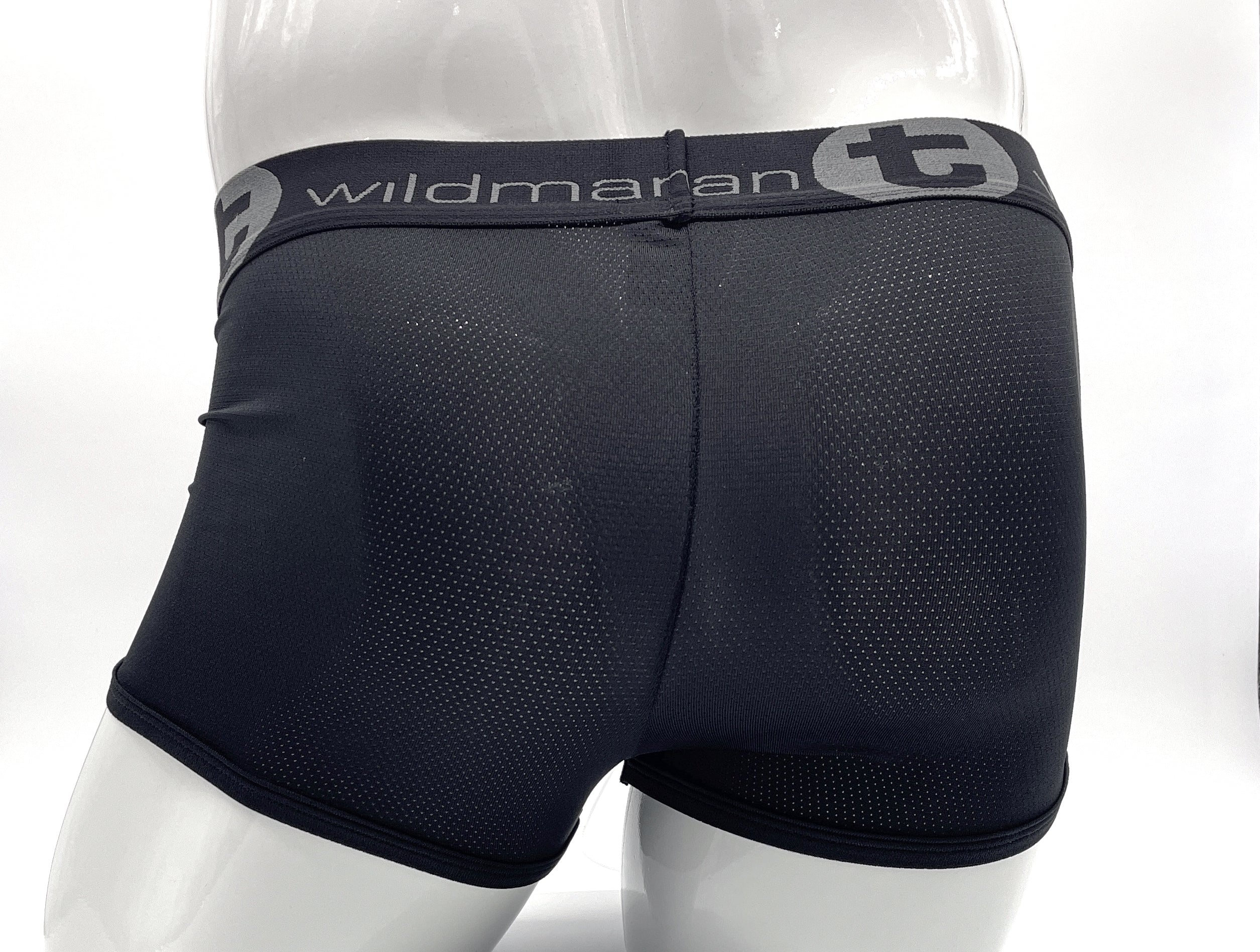 WildmanT Big Boy Mesh Pouch Boxer Brief Black - DealByEthan.gay