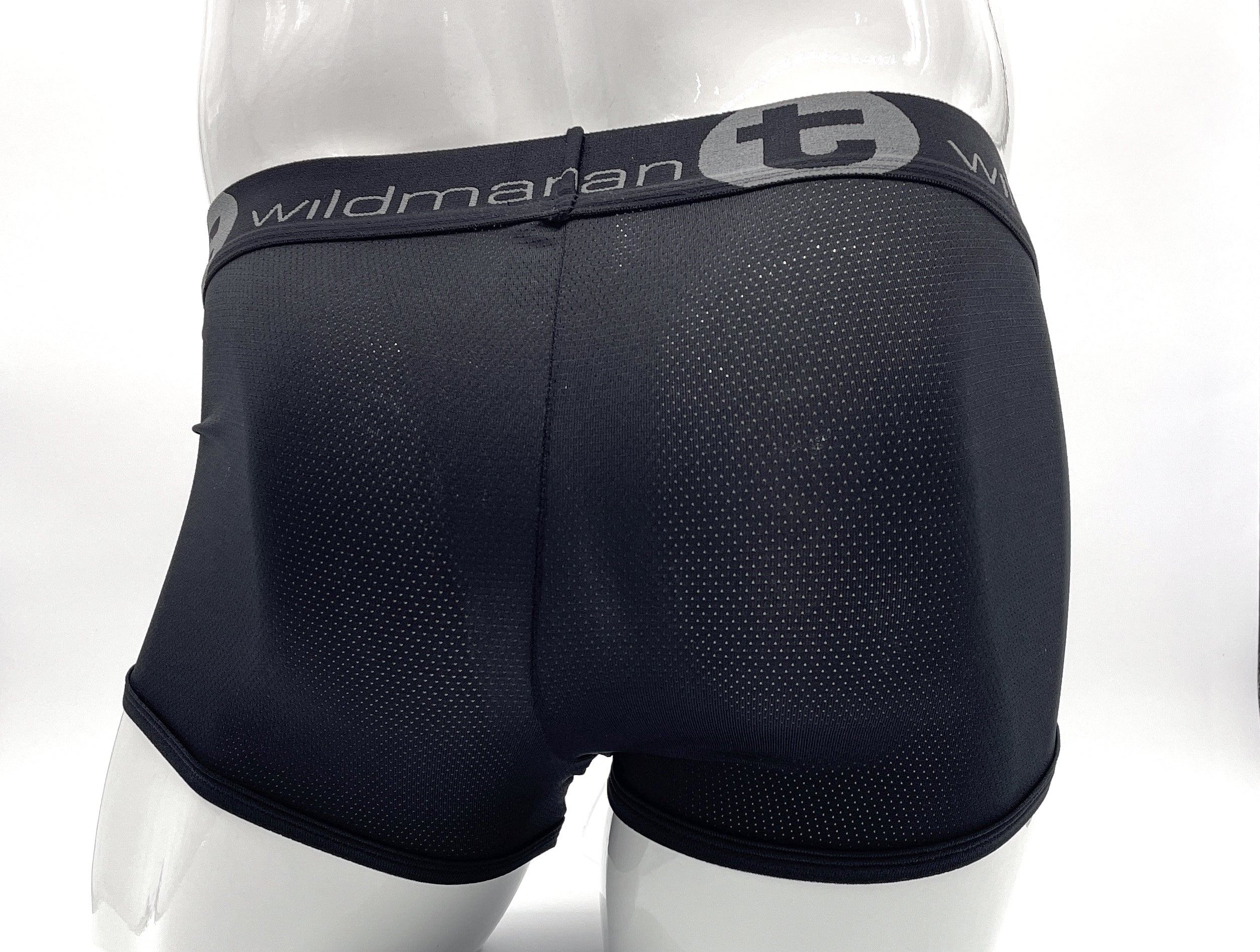 WildmanT Big Boy Mesh Pouch Boxer Brief Black - DealByEthan.gay