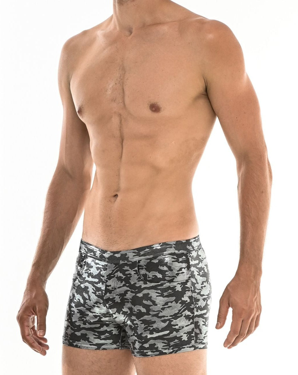 METALLIC CAMO SHORT - DealByEthan.gay loves ST33LE